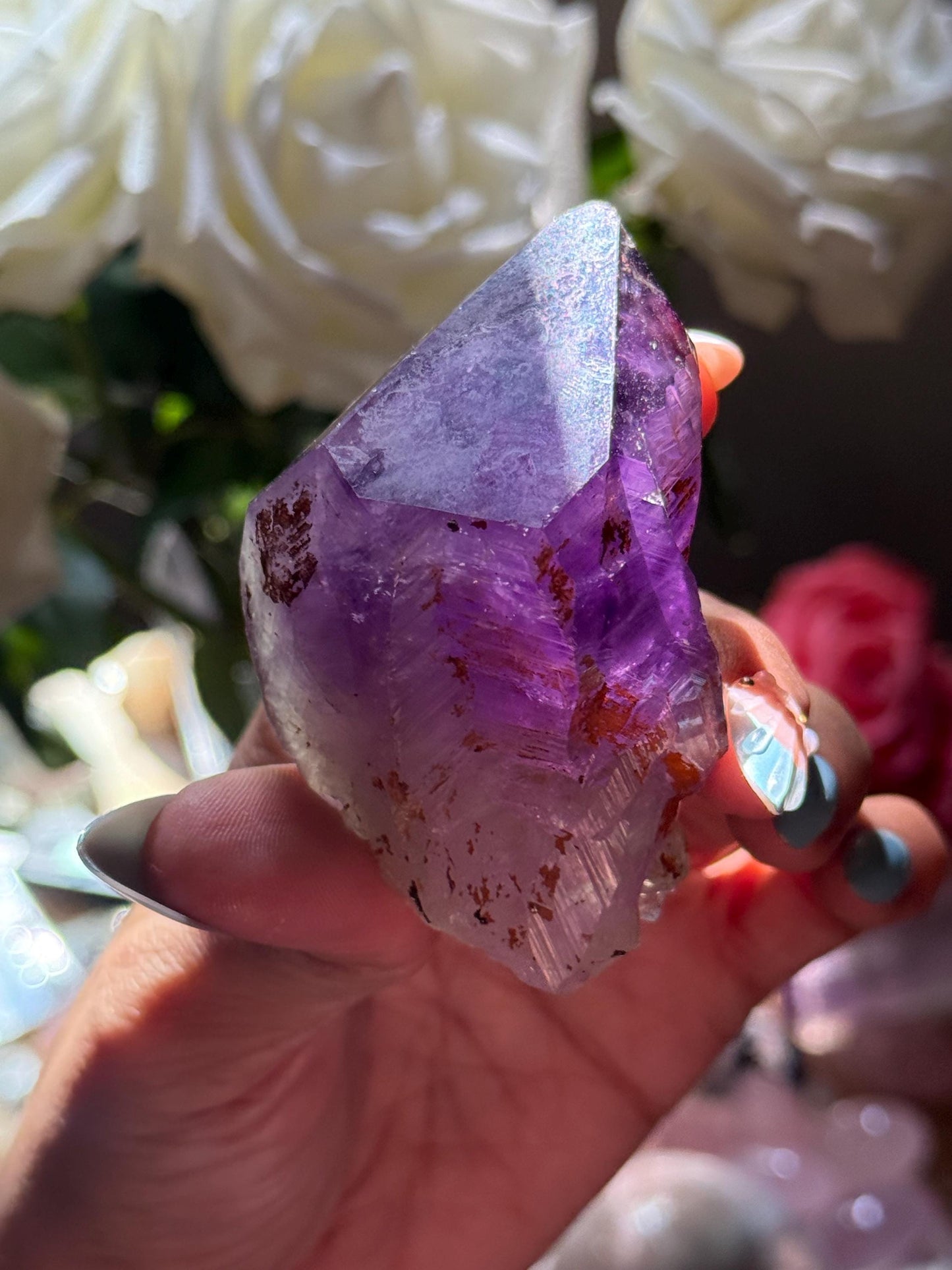 Congo Amethyst Tooth, Raw Congo Amethyst , Amethyst, Congo Amethyst Root, Amethyst Root, Amethyst, Aged Amythst, SMALL