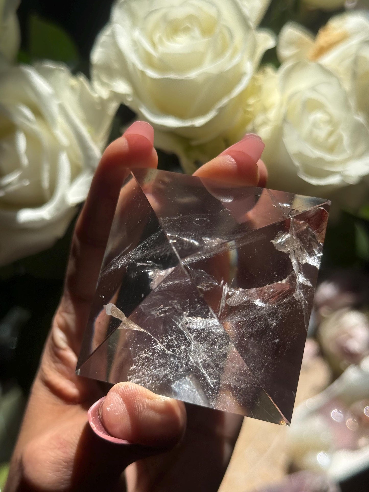 Natural Clear Quartz Pyramid, Clear Quartz Pyramid, Spiritual Home Decoration, Egyptian Pyramid, Crystal Gifts, Metaphysical Gifts