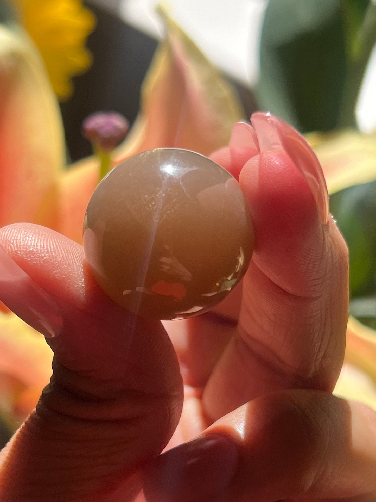 Sunstone Mini Sphere With Crown Holder, Translucent Peach Moonstone, Sunstone, Flashy Black Moonstone, Gemmy high quality moonstone, MINI