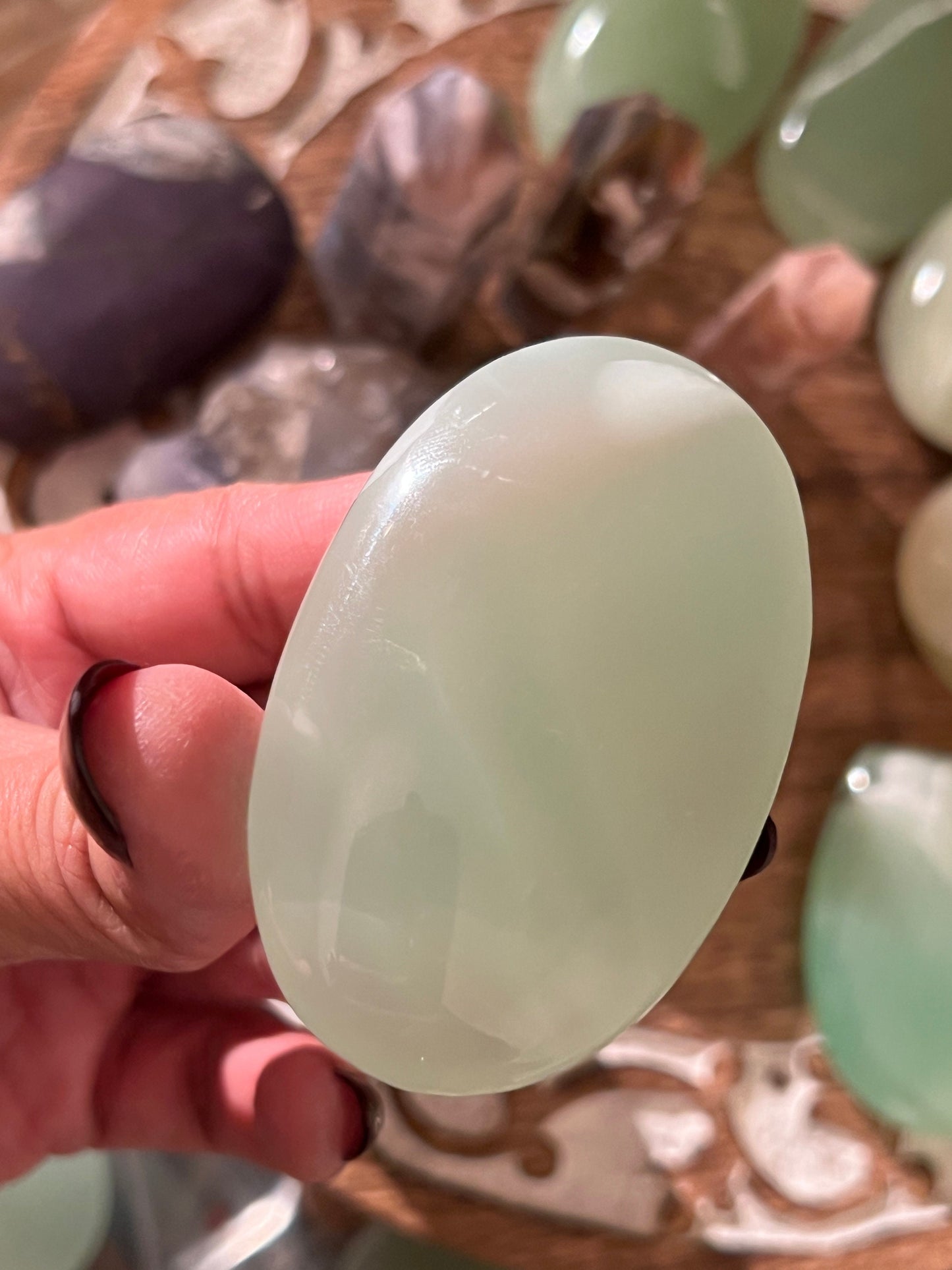 Green Calcite Heart, UV reactive Calcite, High Quality Green Calcite, Pistachio Calcite From Afghanistan