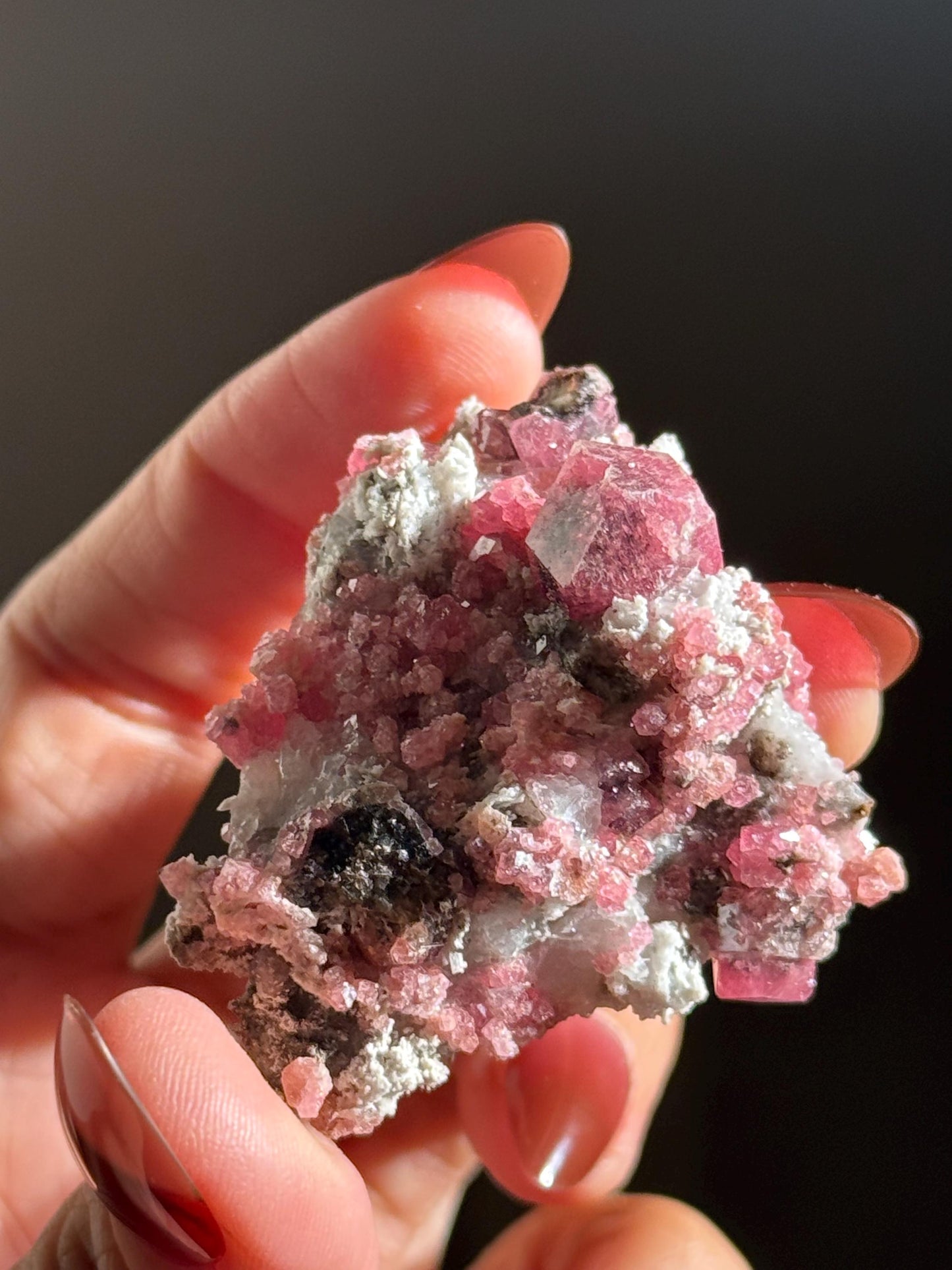 Raspberry Garnet, Grossular Garnet, Raspberry Garnet from Coahuila, Mexico, Raw Mineral Specimen, Garnet, Garnet Raw Stone, Crystal Gifts