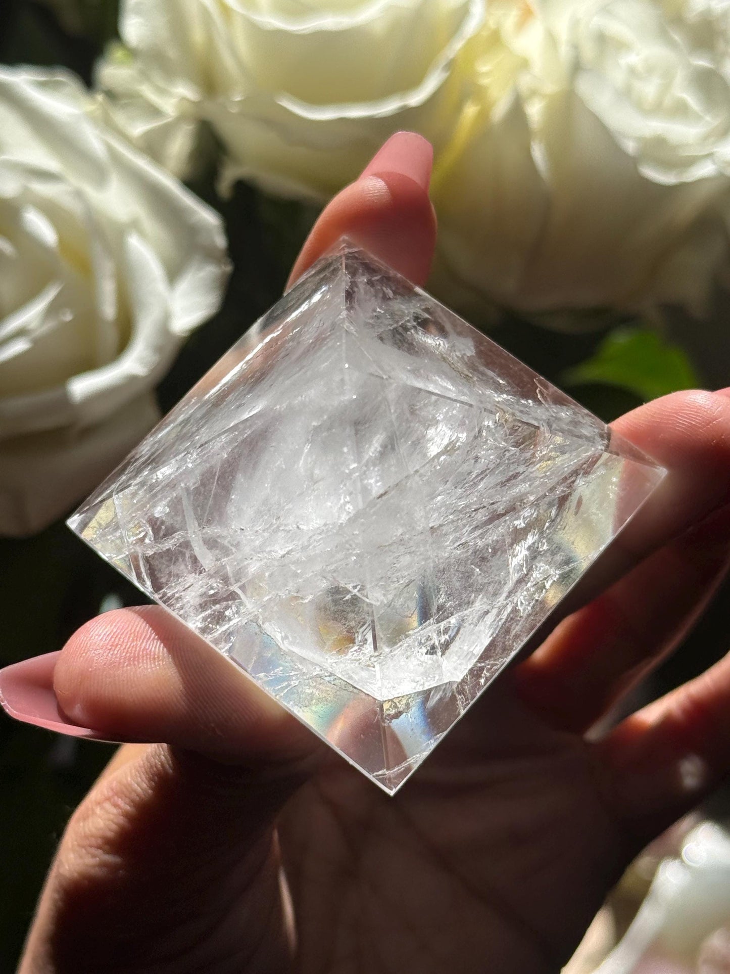 Natural Clear Quartz Pyramid, Clear Quartz Pyramid, Spiritual Home Decoration, Egyptian Pyramid, Crystal Gifts, Metaphysical Gifts