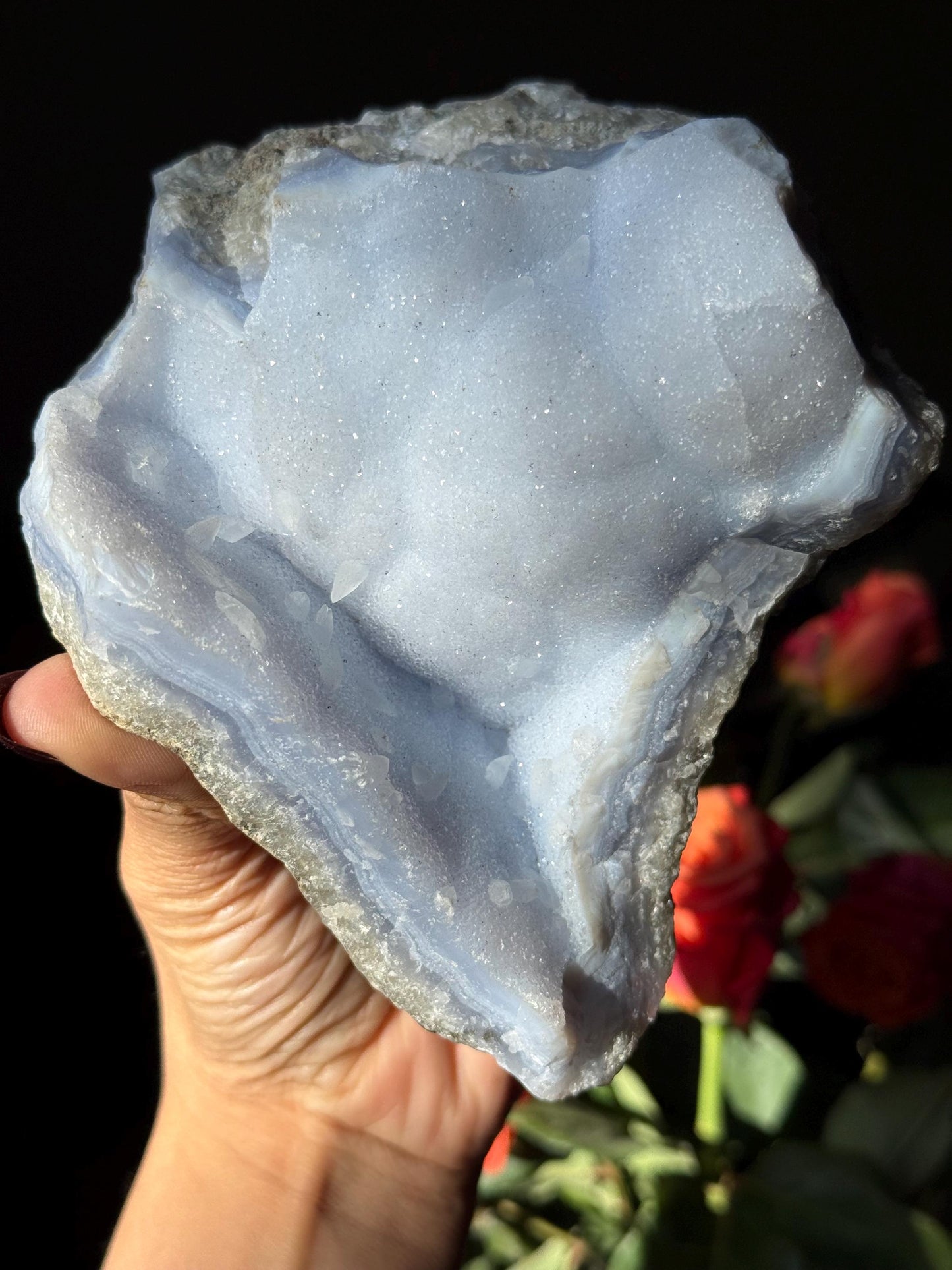 Natural Blue Lace Agate, Raw Blue Lace Agate, Blue Lace Agate, Raw Crystals, Healing Crystals, Fossils, Raw Crystals, Mineral Specimen