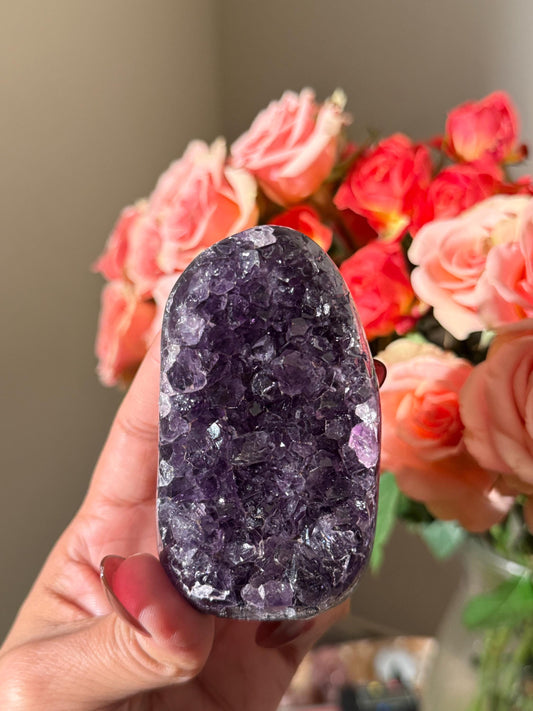 Jelly Purple Amethyst, Natural Amethyst Cut Base Uruguayan, Purple Amethyst Geode, Amethyst, Amethyst Cut base, Crystals, Crystal Gift,