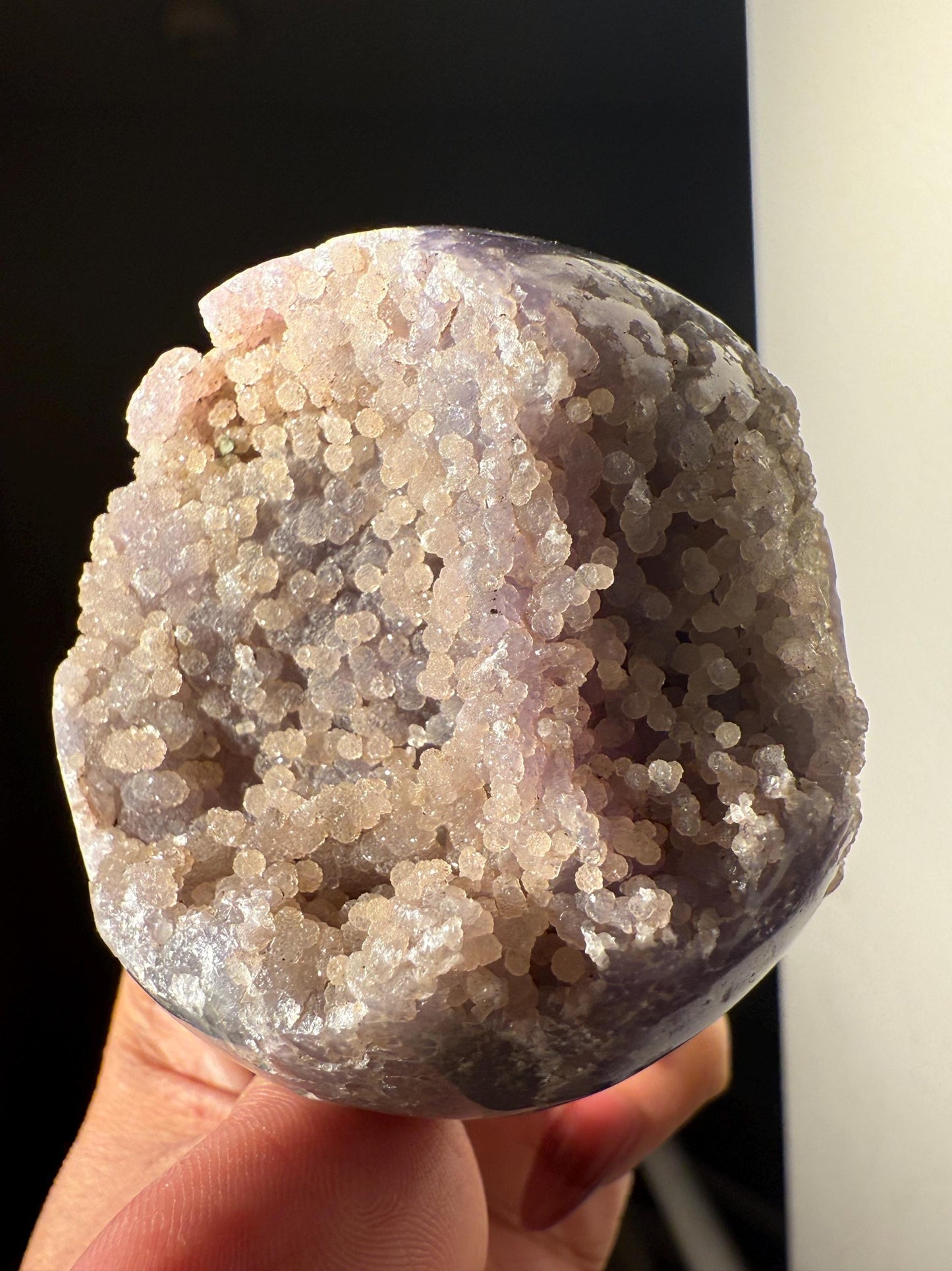 Grape Agate Sphere, Druzy Grape Agate, Botryoidal Chalcedony, Grape Agate Cluster, Purple Chalcedony, Regular 'low' grade, Oddities