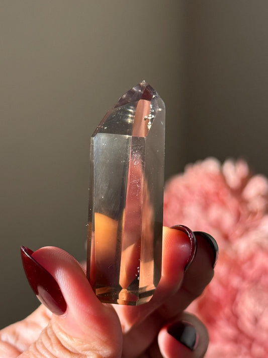 Smoky Citrine, Genuine Smoky Citrine Point From Brazil, Genuine Smoky Citrine, Authentic Citrine, Natural Citrine From Brazil, SMALL