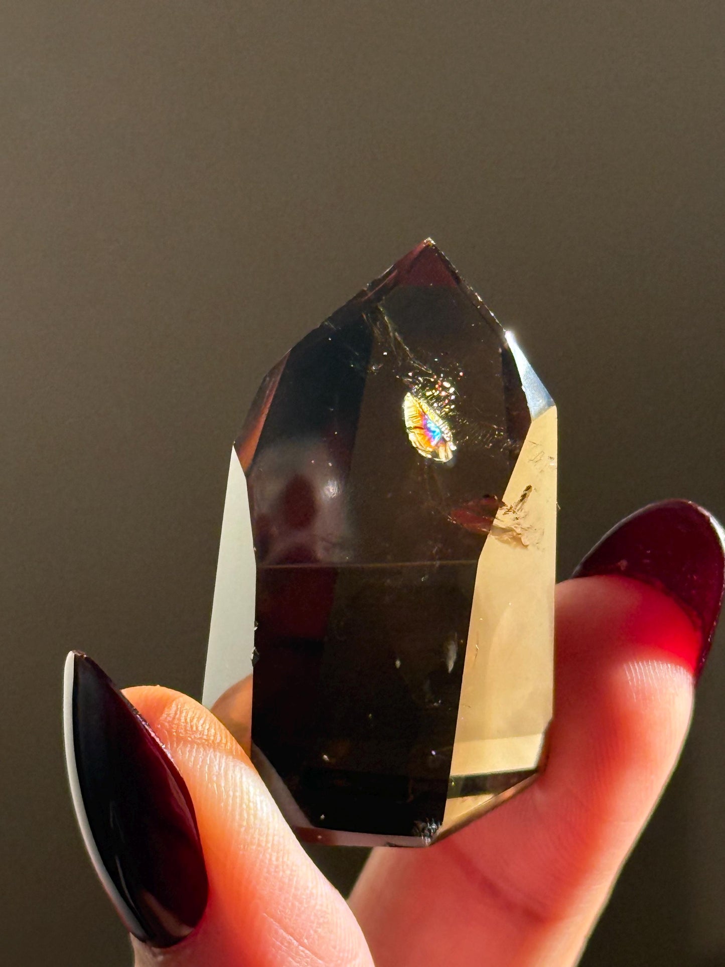 Smoky Citrine, Genuine Smoky Citrine Point From Brazil, Genuine Smoky Citrine, Authentic Citrine, Natural Citrine From Brazil, MINI SMALL
