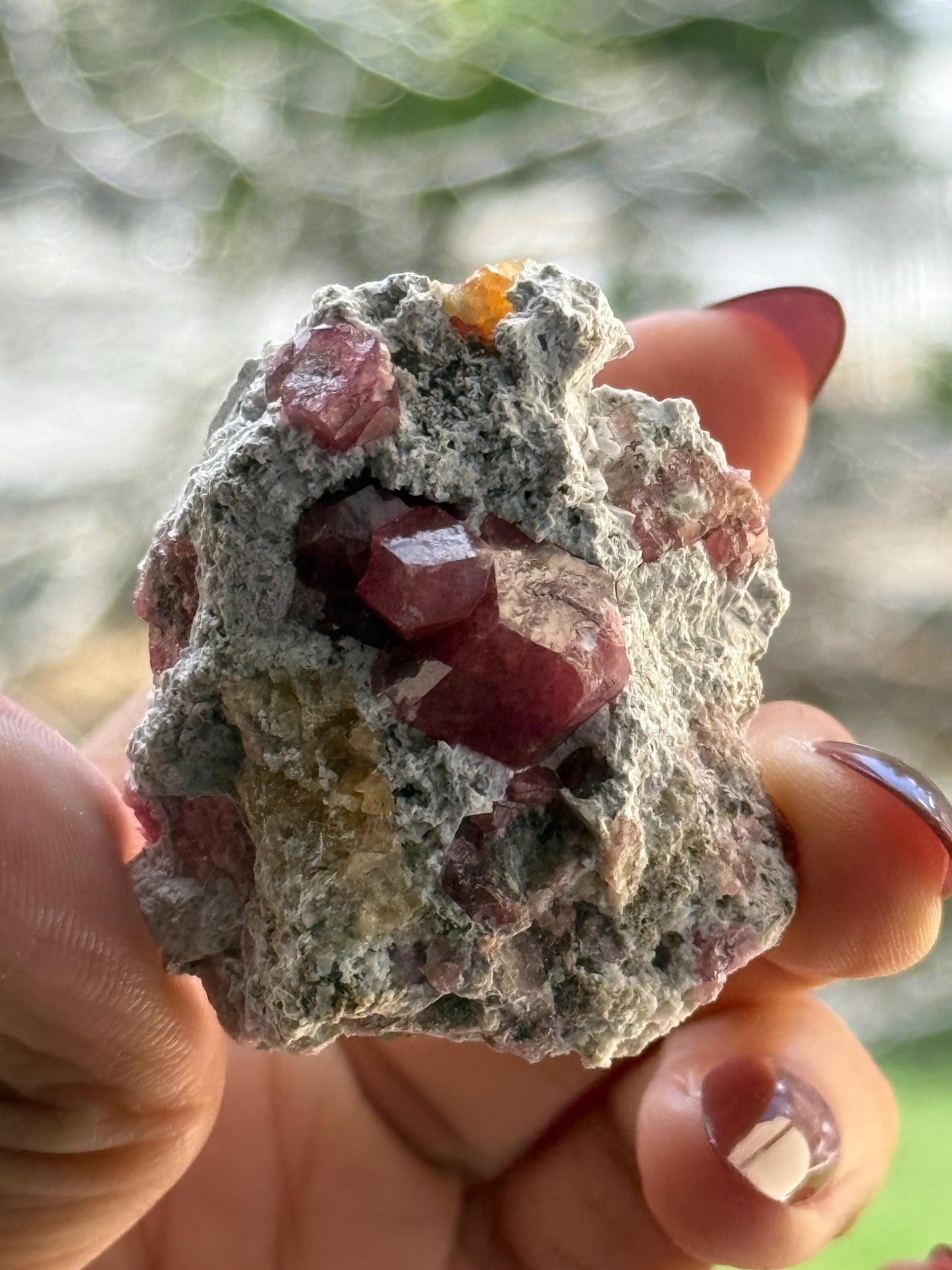 Raspberry Garnet, Grossular Garnet, Raspberry Garnet from Coahuila, Mexico, Raw Mineral Specimen, Garnet, Garnet Raw Stone, Crystal Gifts