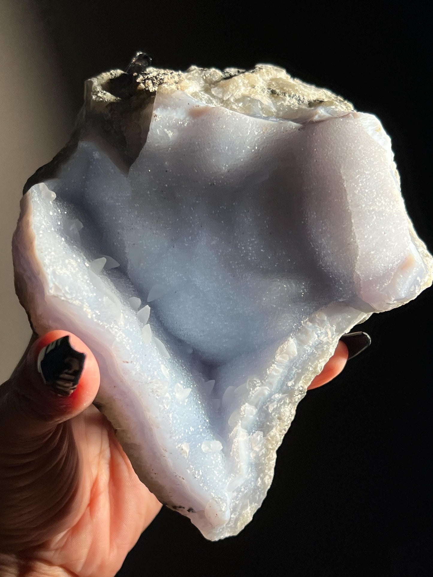 Natural Blue Lace Agate, Raw Blue Lace Agate, Blue Lace Agate, Raw Crystals, Healing Crystals, Fossils, Raw Crystals, Mineral Specimen