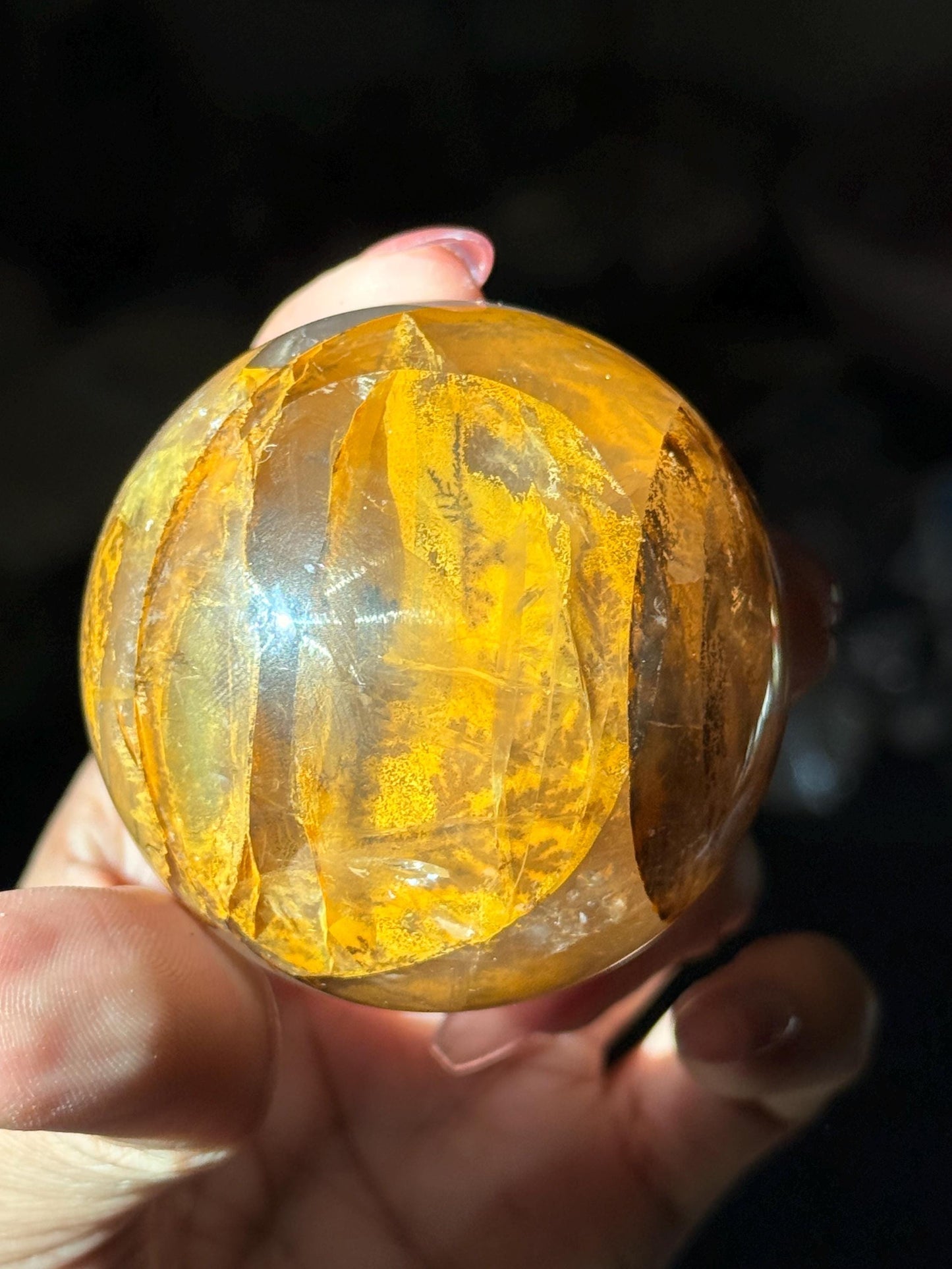 Dendritic Quartz Sphere, Girasol Quartz With Dendrites, Dendritic, Giralsol sphere Healing Crystals, Crystals, Metaphysical Crystals