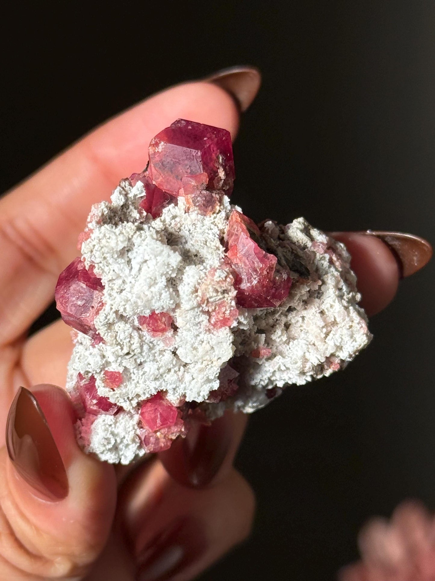 Raspberry Garnet, Grossular Garnet, Raspberry Garnet from Coahuila, Mexico, Raw Mineral Specimen, Garnet