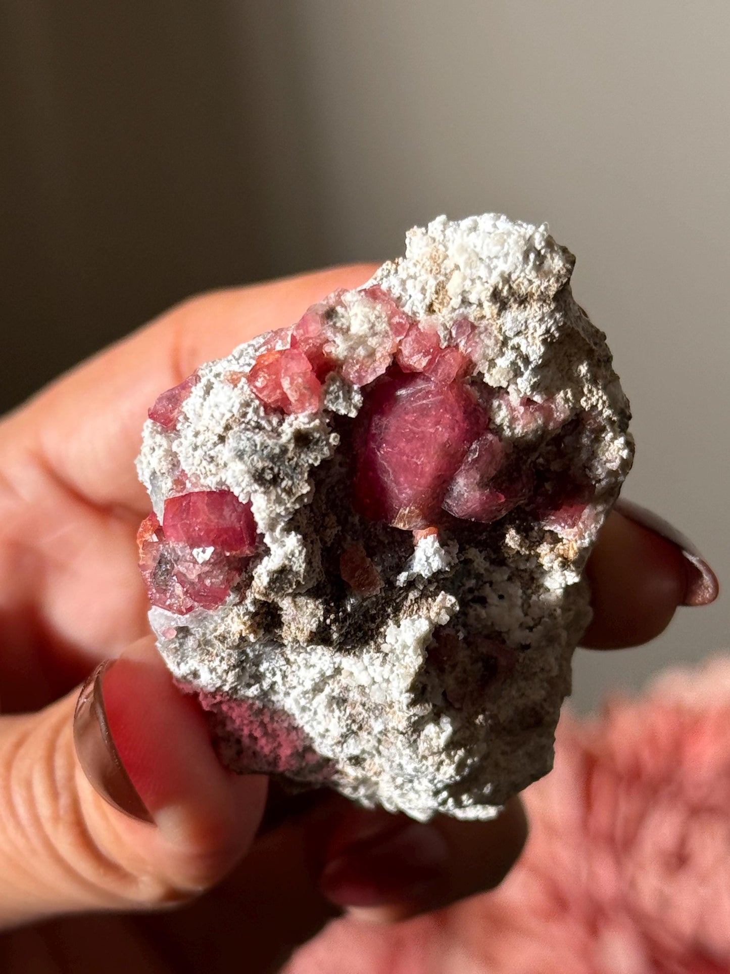 Raspberry Garnet, Grossular Garnet, Raspberry Garnet from Coahuila, Mexico, Raw Mineral Specimen, Garnet, Garnet Raw Stone, Crystal Gifts