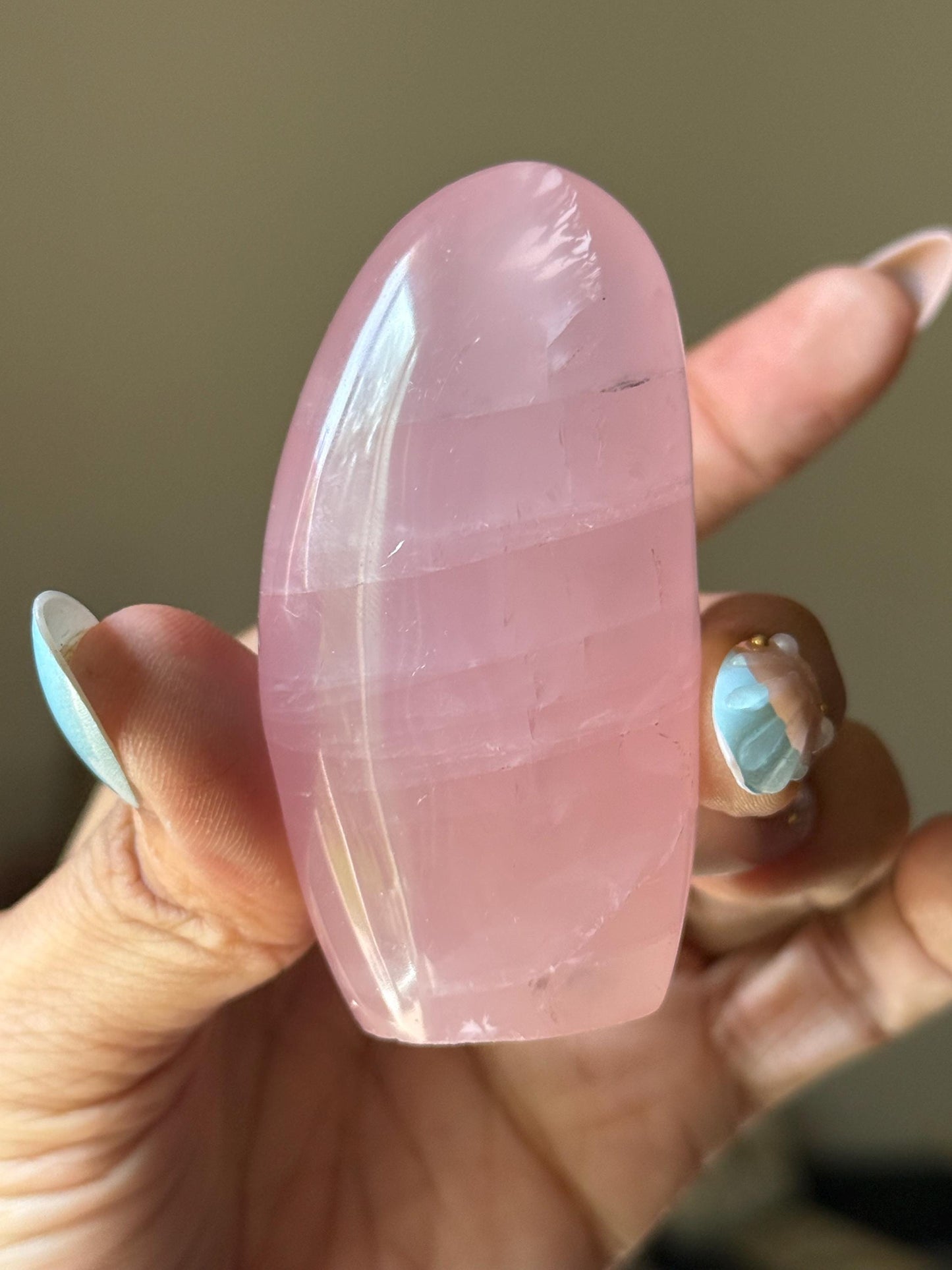 Mozambique Rose Quartz Free Form, Star Rose Quartz Gemstone, Heart Chakra Healing Crystal, Spiritual Gift, MINI