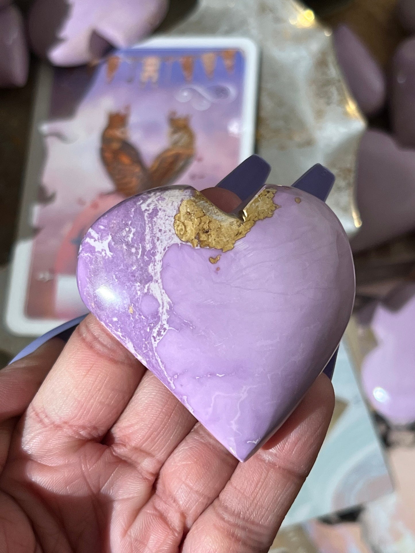 Phosphosiderite Heart From Peru, Rare Phosphosiderite Crystal, Polished Phosphosiderite, Crystal Hearts, Valentines Day Gift, Gift For Her