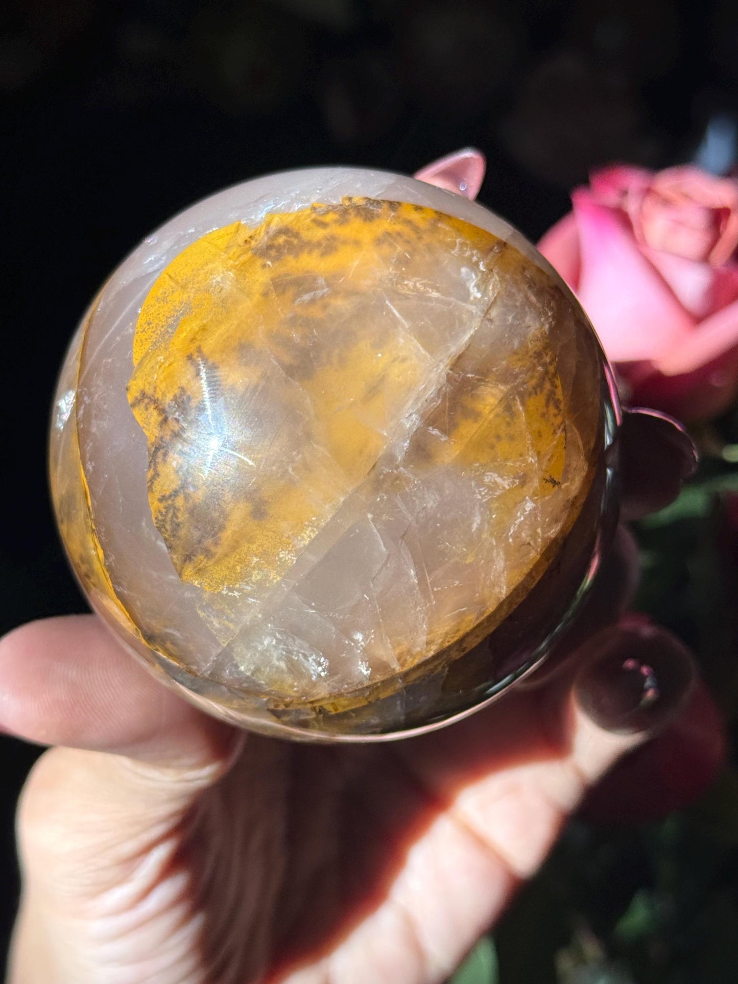 Dendritic Healer Quartz with Star Flash, Dendritic Quartz, Golden Healer Quartz, Healing Crystals, Crystal Gifts, Star Flash Golden Healer,