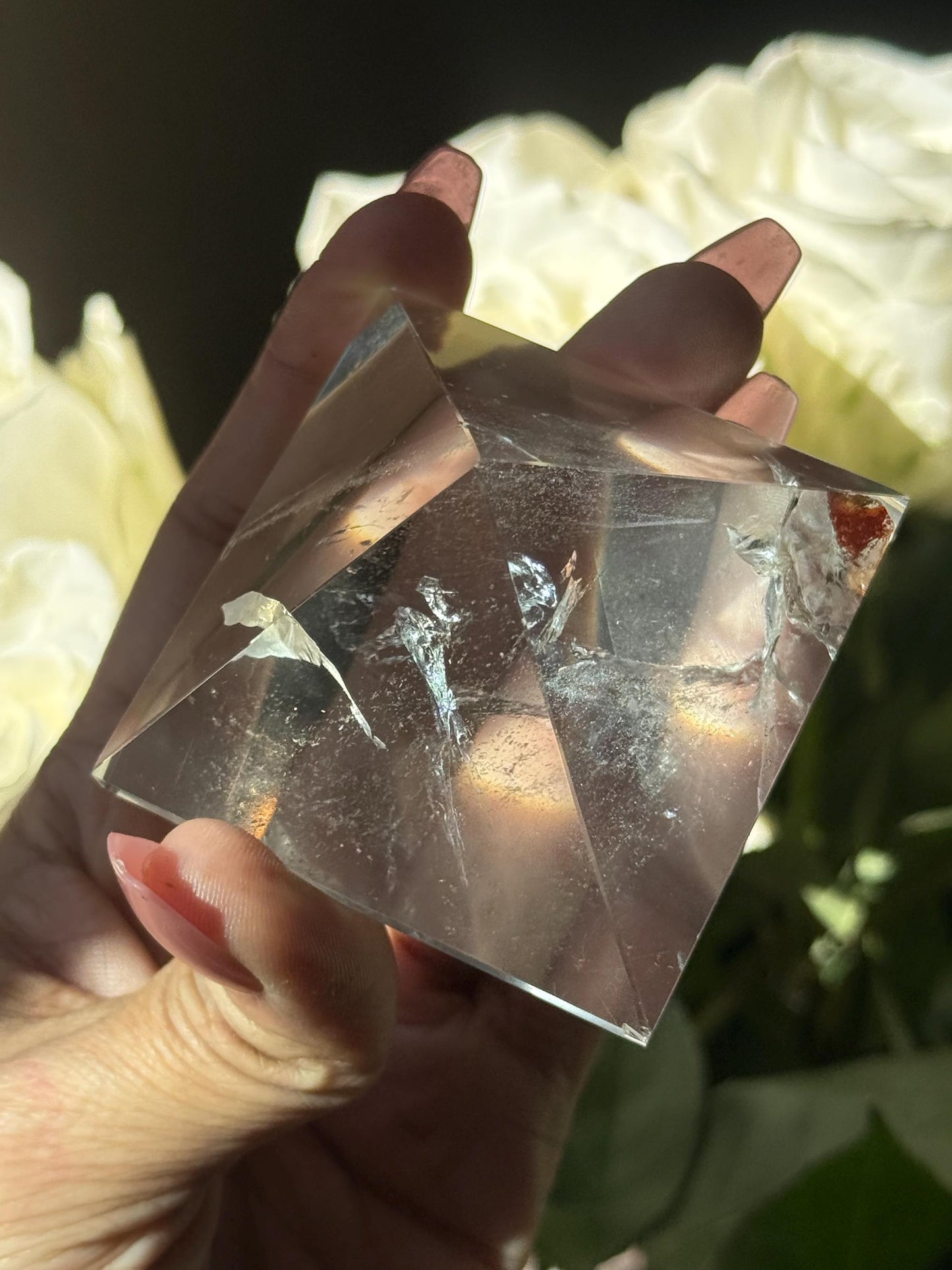 Natural Clear Quartz Pyramid, Clear Quartz Pyramid, Spiritual Home Decoration, Egyptian Pyramid, Crystal Gifts, Metaphysical Gifts