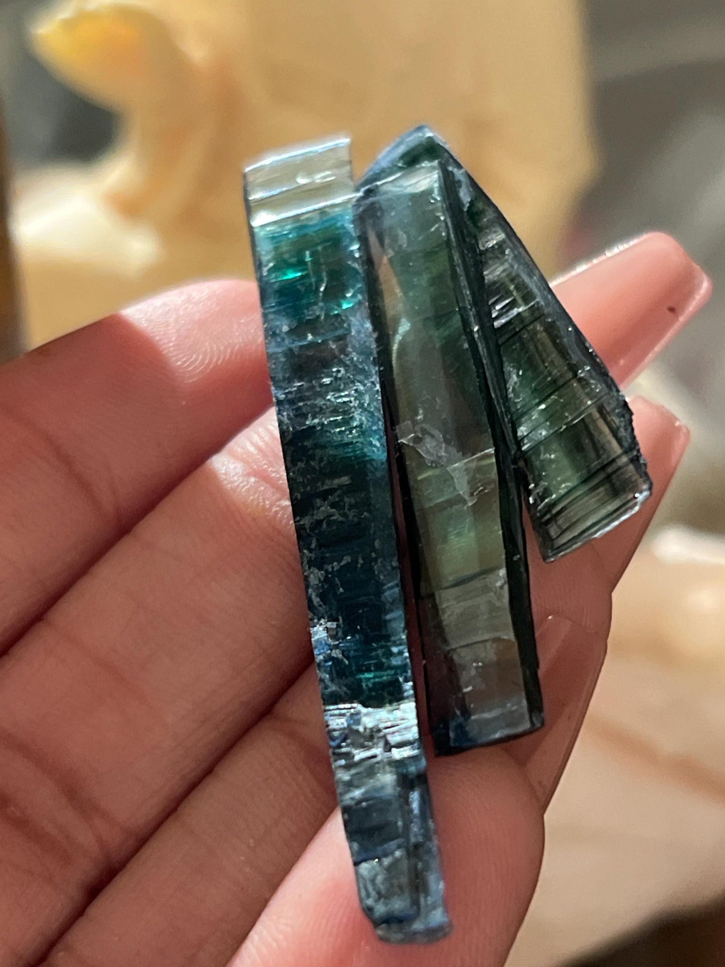 Bottle of Vivinite, Vivianite from Brazil, Raw Specimen, Home Decor, Vivianite, Crystal Gifts,