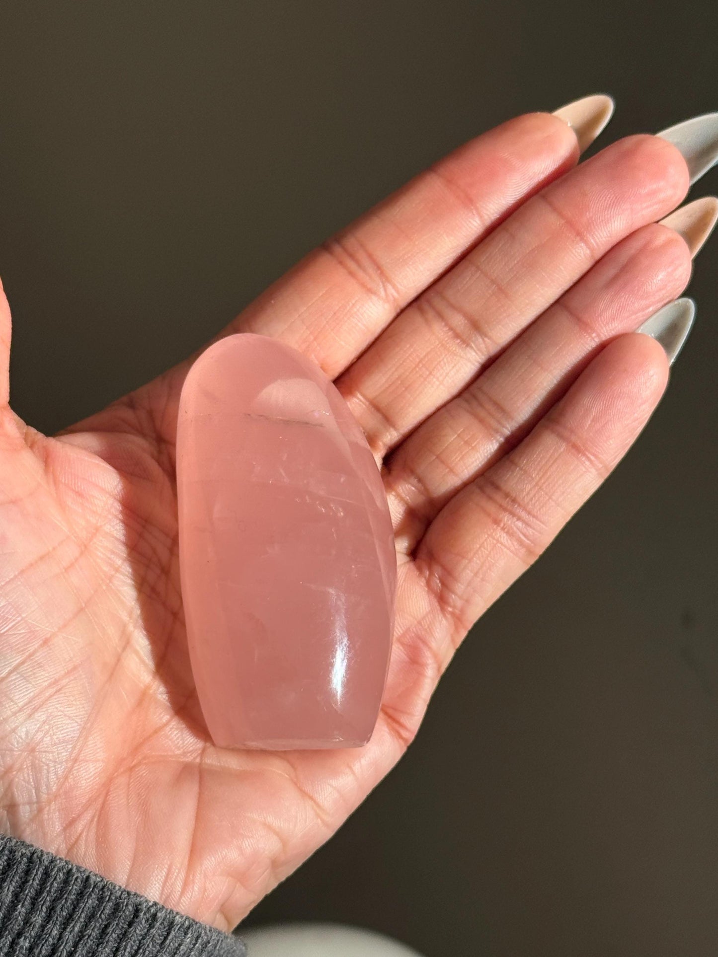 Mozambique Rose Quartz Free Form, Star Rose Quartz Gemstone, Heart Chakra Healing Crystal, Spiritual Gift, MINI