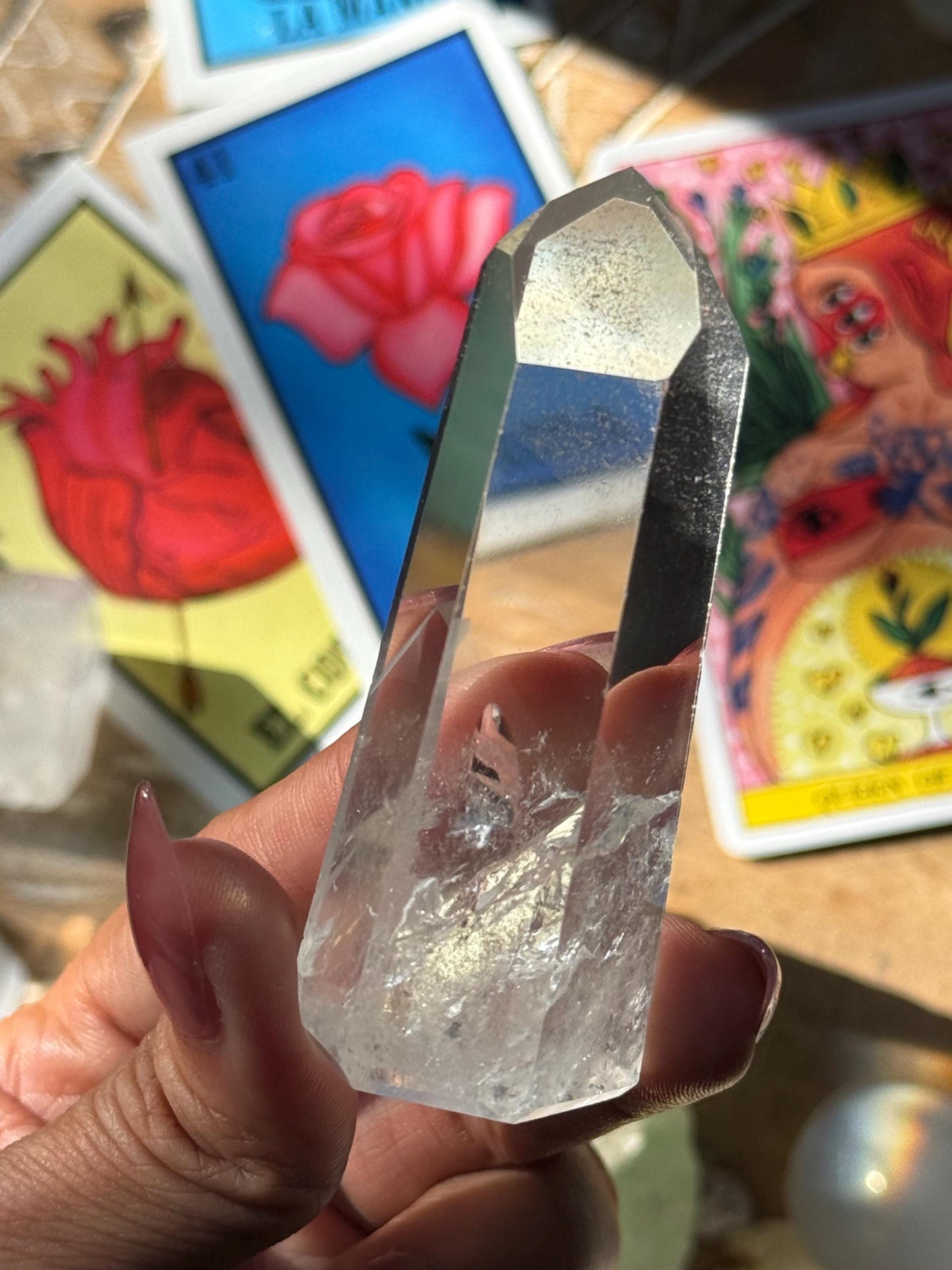Polished Lemurian Quartz, Phantom Quartz, Lemurian Quartz, Lemurian Seed Quartz, Lodolite Quartz, Quartz from Brazil, Crystal Gifts,