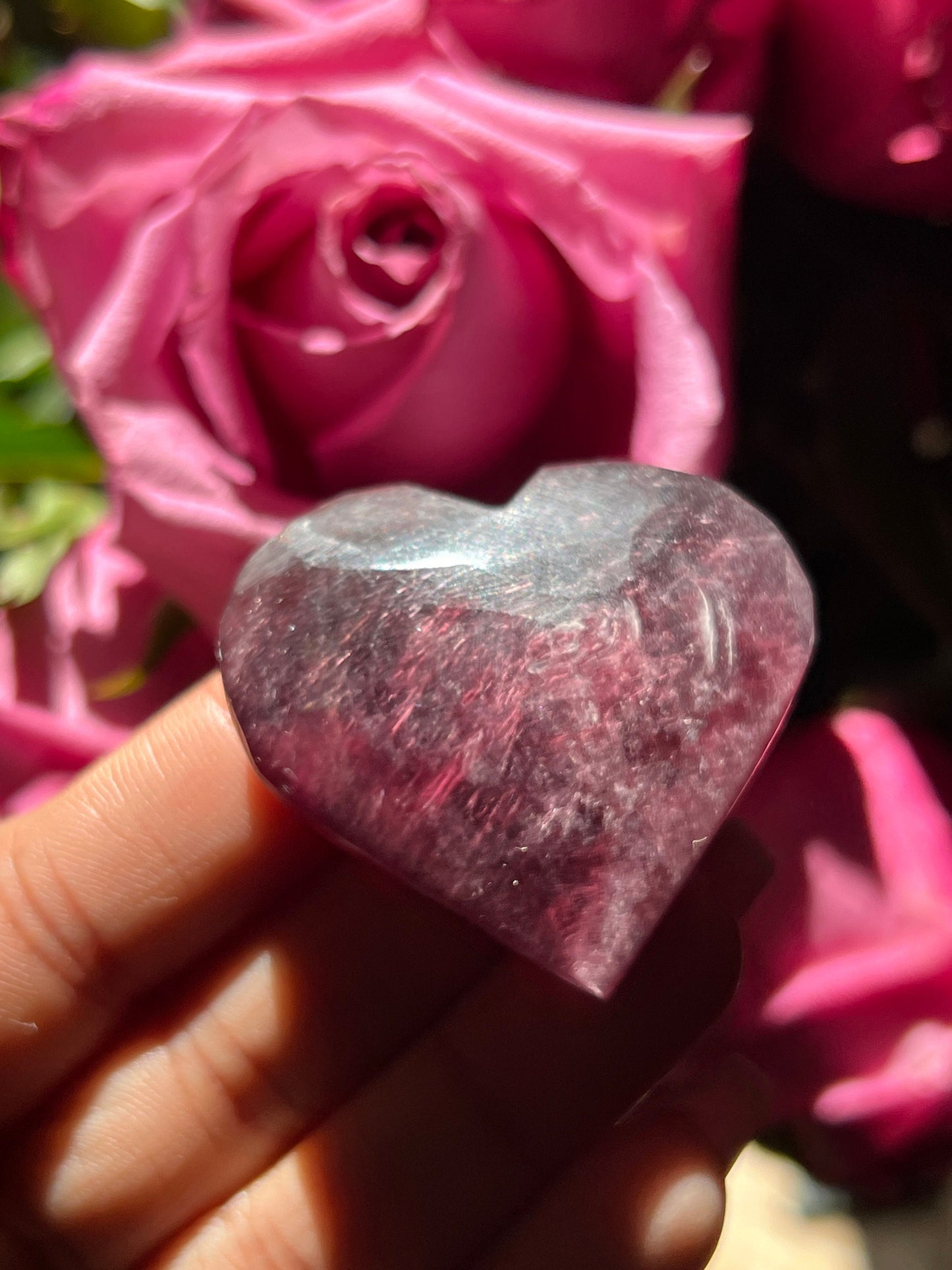 Small Mica Heart, Flashy Purple Mica Heart, Flashy Lepidolite Heart, Crystal hearts, Lepidolite, Crystal Jewelry, Crystal Gifts, mini Small