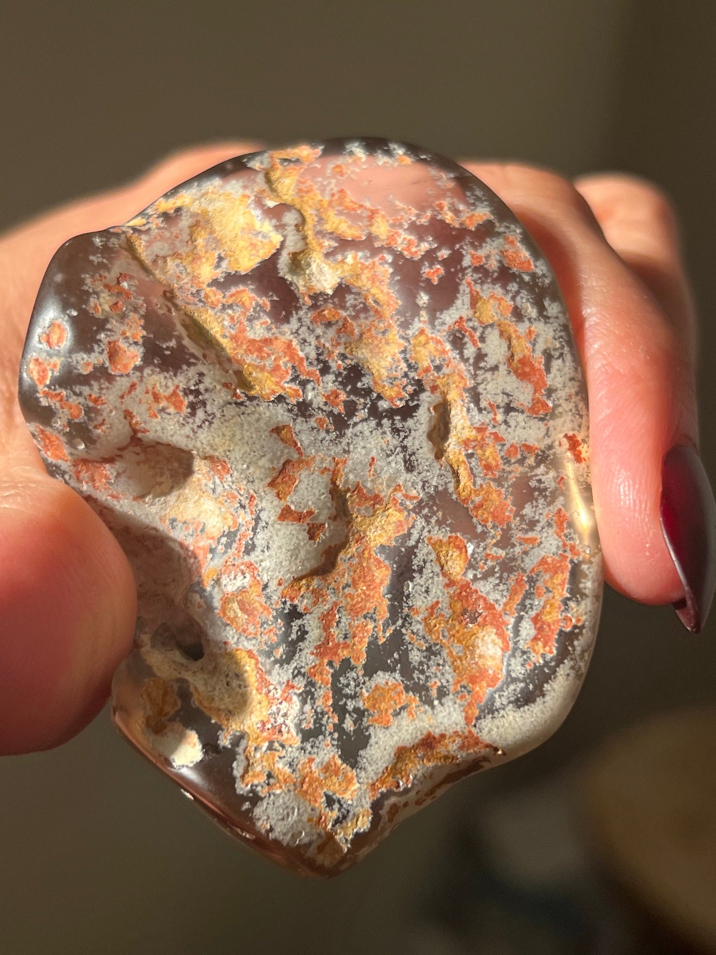 Lodolite Lens From Brazil, Garden Quartz, Lodolite Quartz, Scenic Quartz, Healing Crystals, Unique Crystals