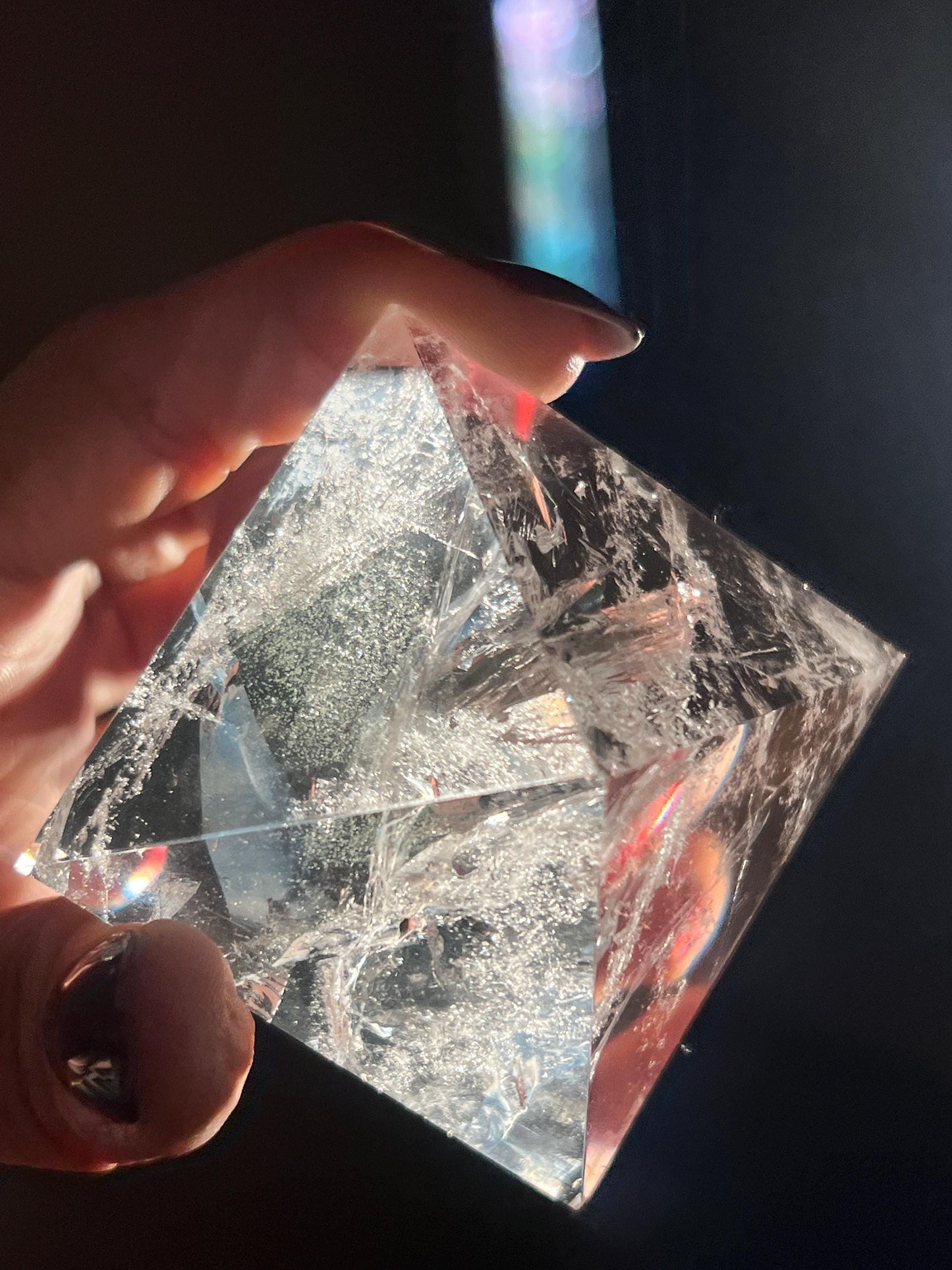 Natural Clear Quartz Pyramid, Clear Quartz Pyramid, Quartz Pyramid, Egyptian Pyramid Crystal Gifts, Spiritual Gifts, Spiritual Decor