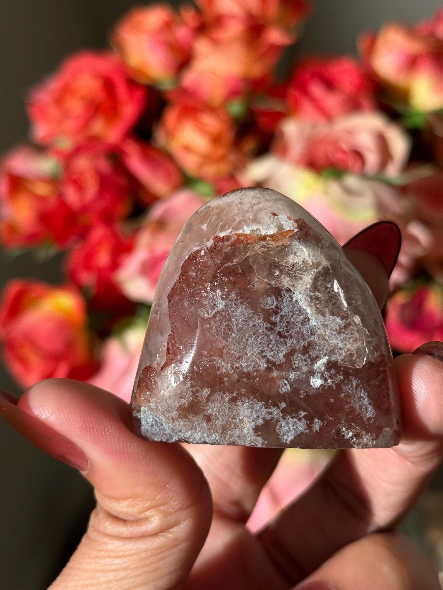 Mini Red Rainbow Amethyst, Galaxy Amethyst, Pink Amethyst, Amethyst Geode Cut base, Crystals, Crystal Gift, Crystal MINIS