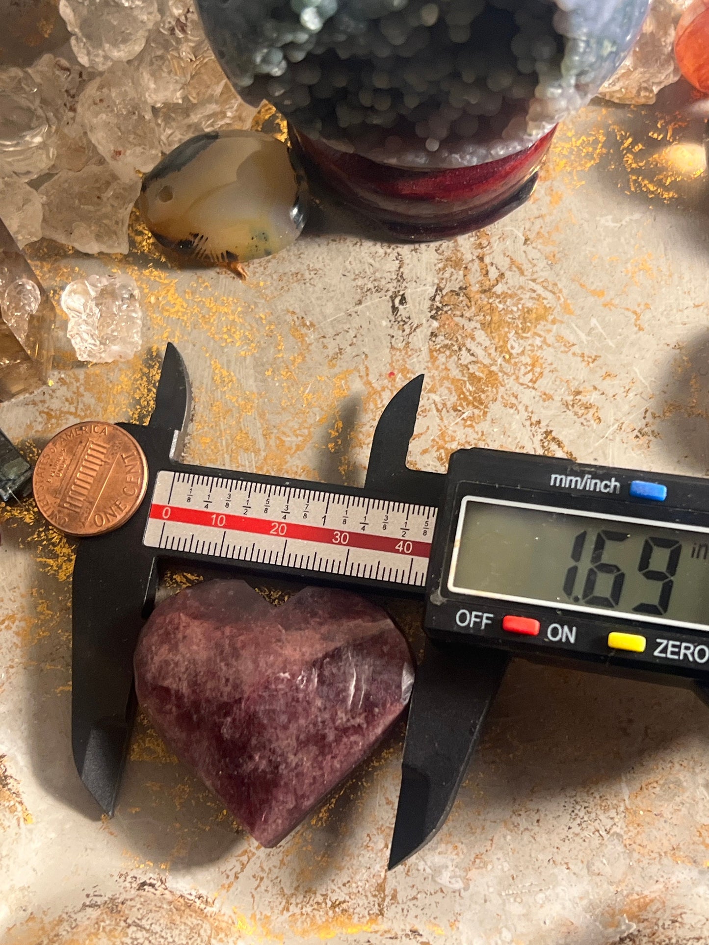 Small Mica Heart, Flashy Purple Mica Heart, Flashy Lepidolite Heart, Crystal hearts, Lepidolite, Crystal Jewelry, Crystal Gifts, mini Small
