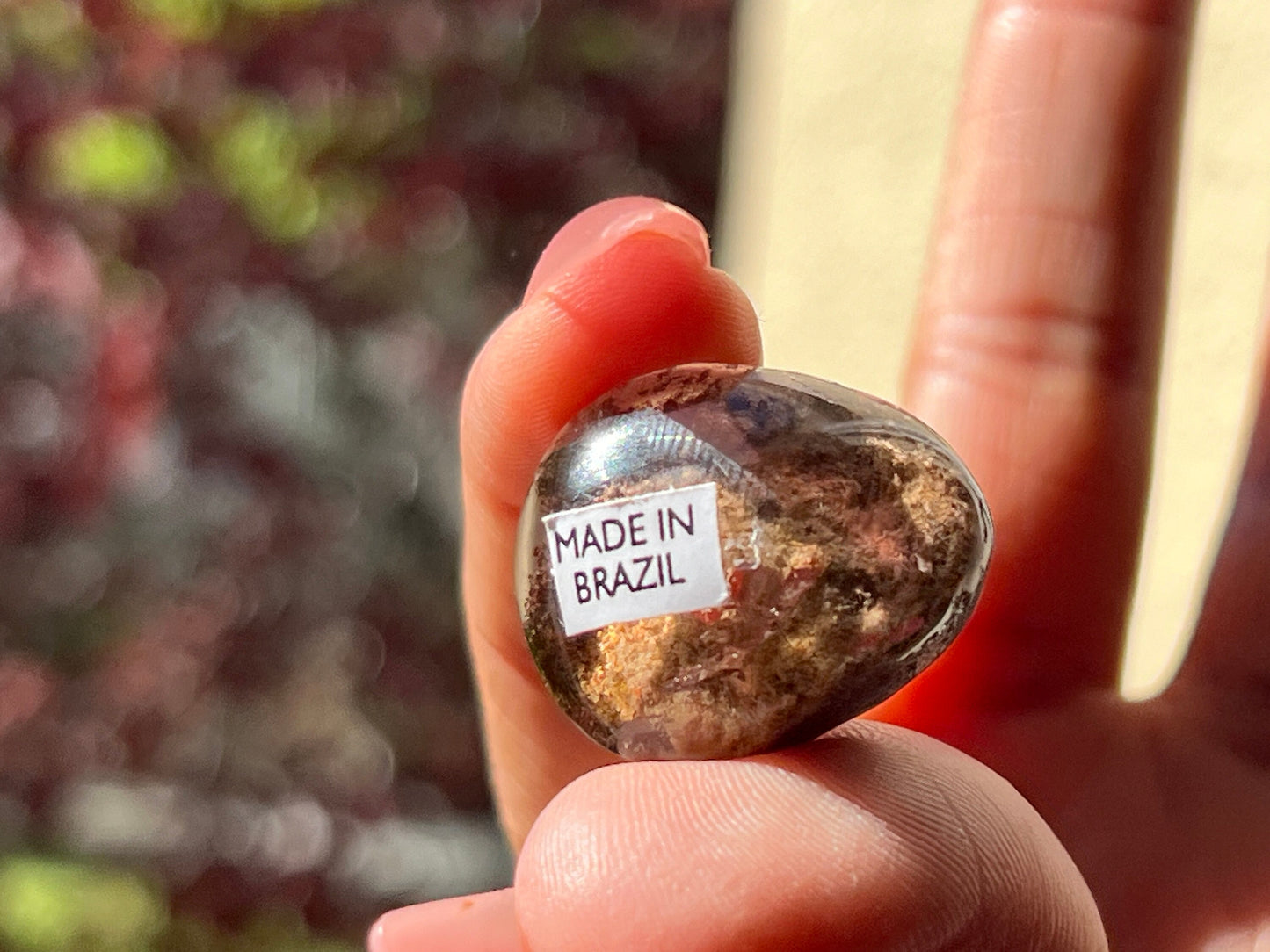 Mini Lodolite Lens, Garden Quartz Garden Quartz Lens, Lodolite Quartz, Lodolite Garden Quartz, Scenic Quartz, Healing Crystals, Small