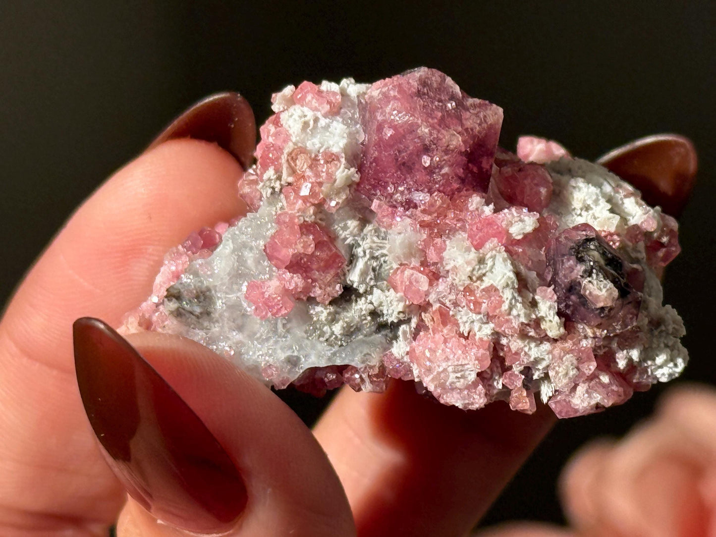 Raspberry Garnet, Grossular Garnet, Raspberry Garnet from Coahuila, Mexico, Raw Mineral Specimen, Garnet, Garnet Raw Stone, Crystal Gifts