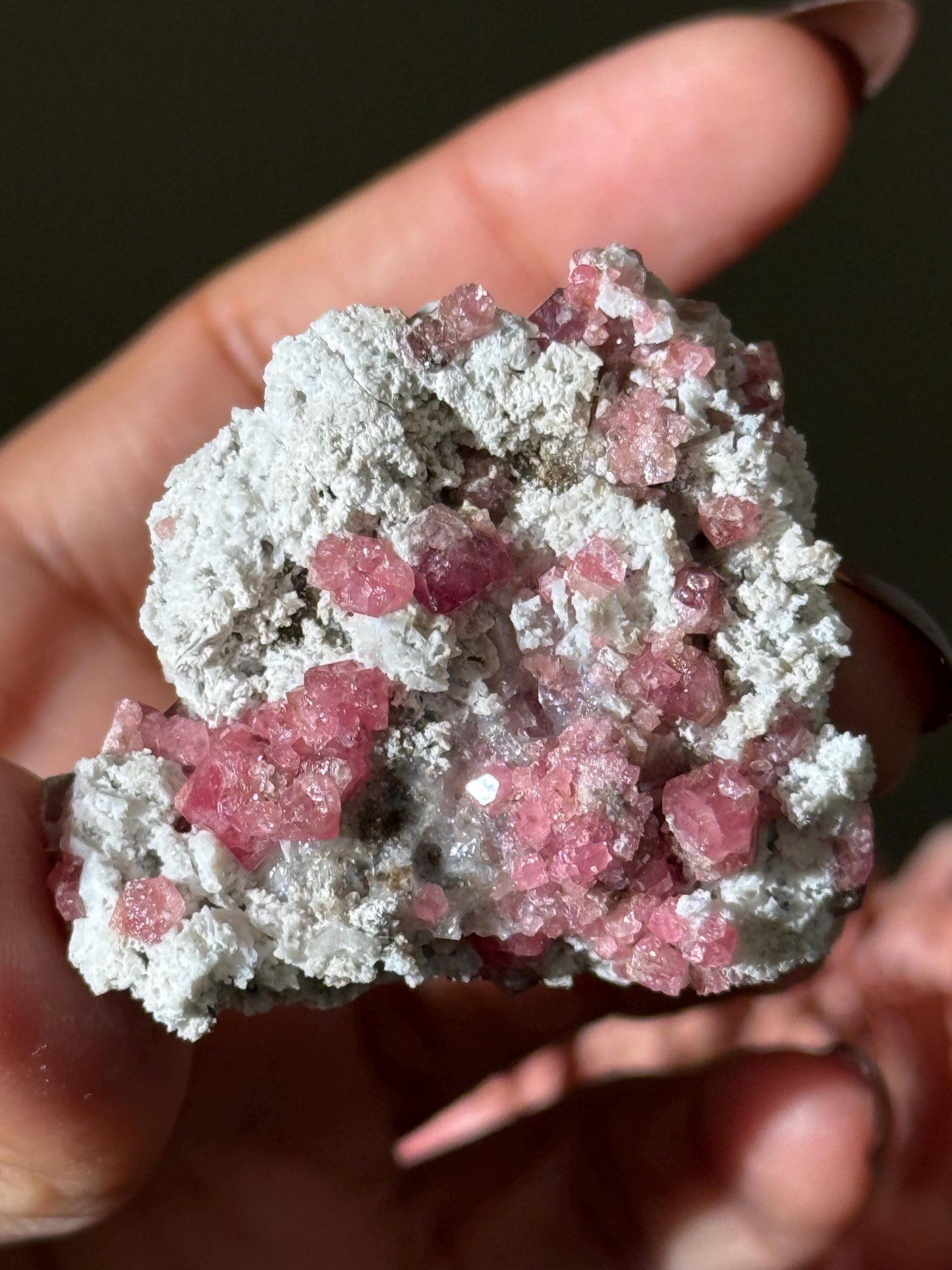 Raspberry Garnet, Grossular Garnet, Raspberry Garnet from Coahuila, Mexico, Raw Mineral Specimen, Garnet, Garnet Raw Stone, Crystal Gifts