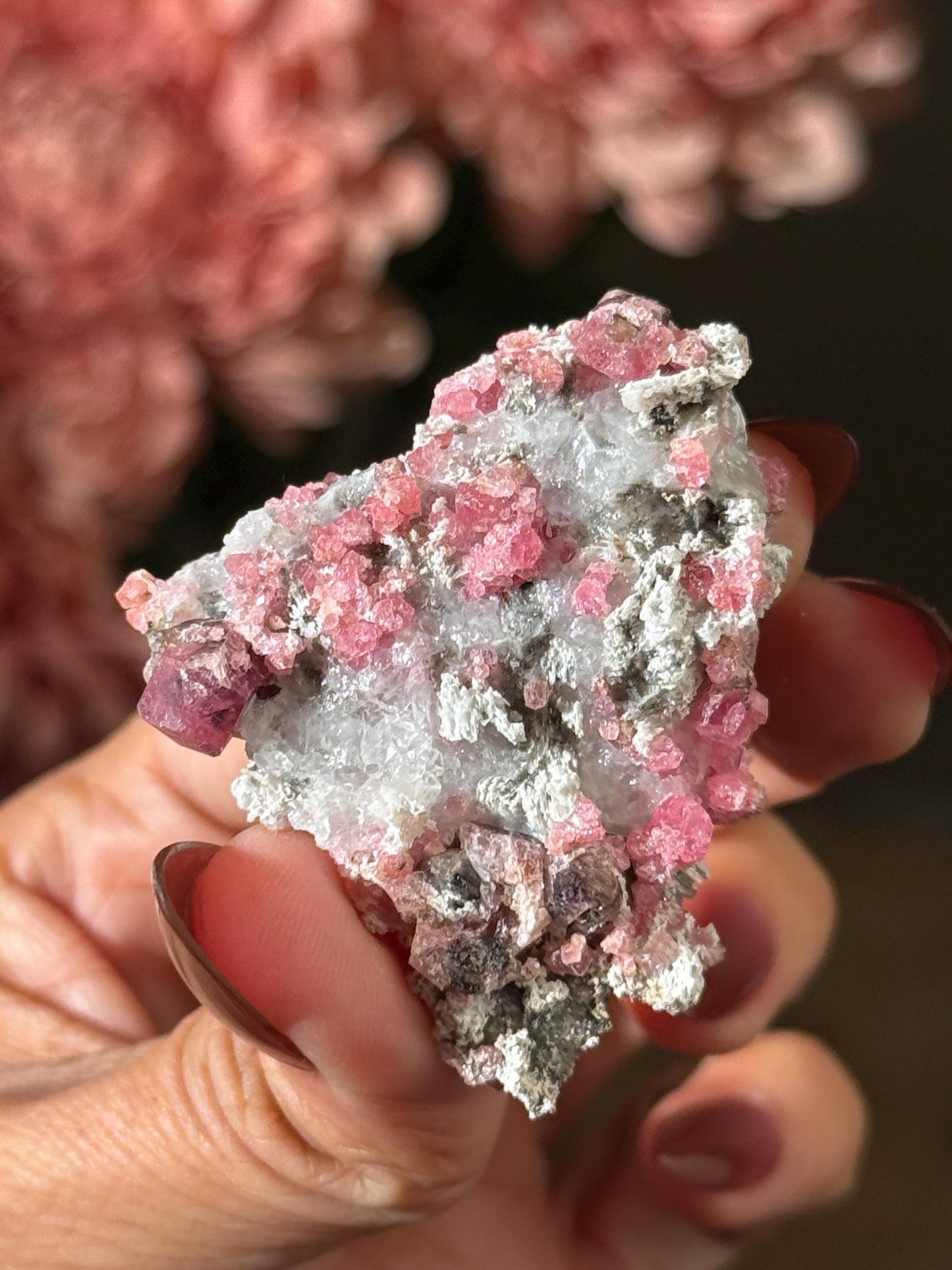 Raspberry Garnet, Grossular Garnet, Raspberry Garnet from Coahuila, Mexico, Raw Mineral Specimen, Garnet, Garnet Raw Stone, Crystal Gifts