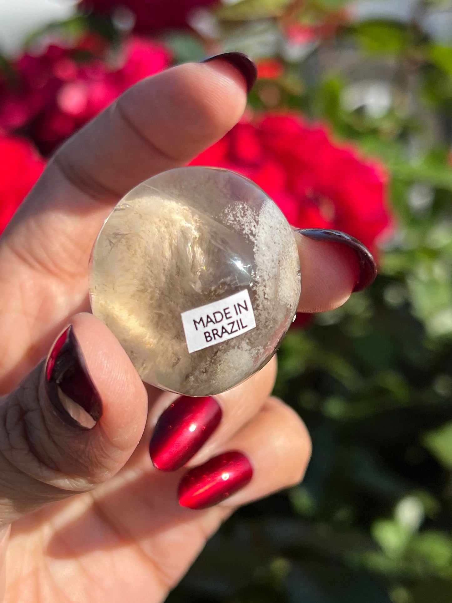 Lodolite Lens, Garden Quartz Garden Quartz Lens, Lodolite Quartz, Lodolite Garden Quartz, Scenic Quartz, Healing Crystals, Small mini