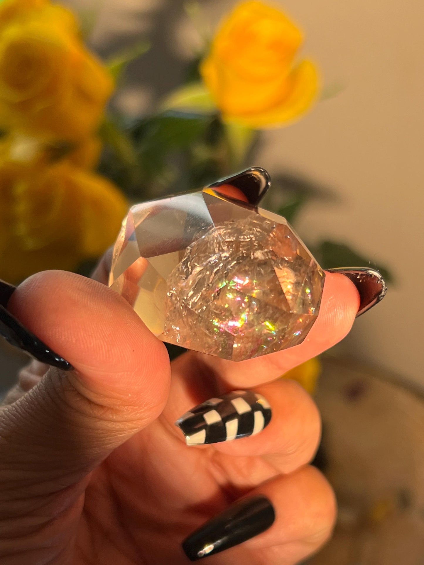 Faceted Smoky Quartz, Smoky Quartz Filled With Rainbows, Faceted Crystal Quartz, Smoky Quartz, Crystal Gifts, Rainbow Quartz, Small