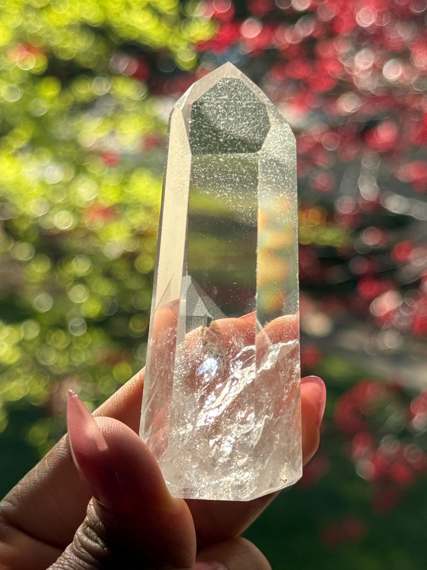 Polished Lemurian Quartz, Phantom Quartz, Lemurian Quartz, Lemurian Seed Quartz, Lodolite Quartz, Quartz from Brazil, Crystal Gifts,