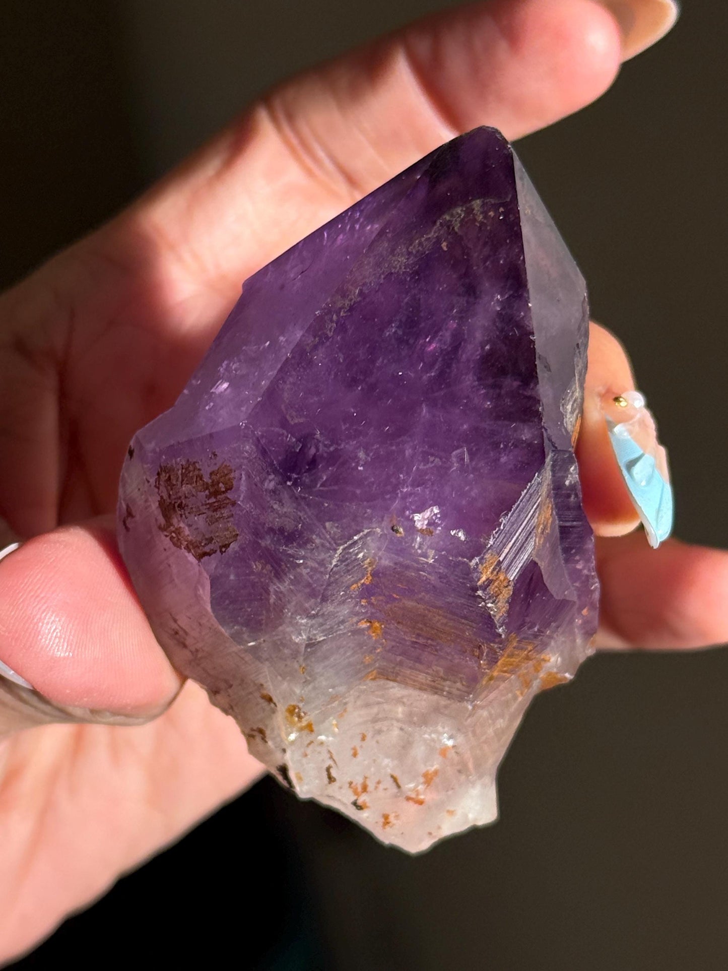 Congo Amethyst Tooth, Raw Congo Amethyst , Amethyst, Congo Amethyst Root, Amethyst Root, Amethyst, Aged Amythst, SMALL