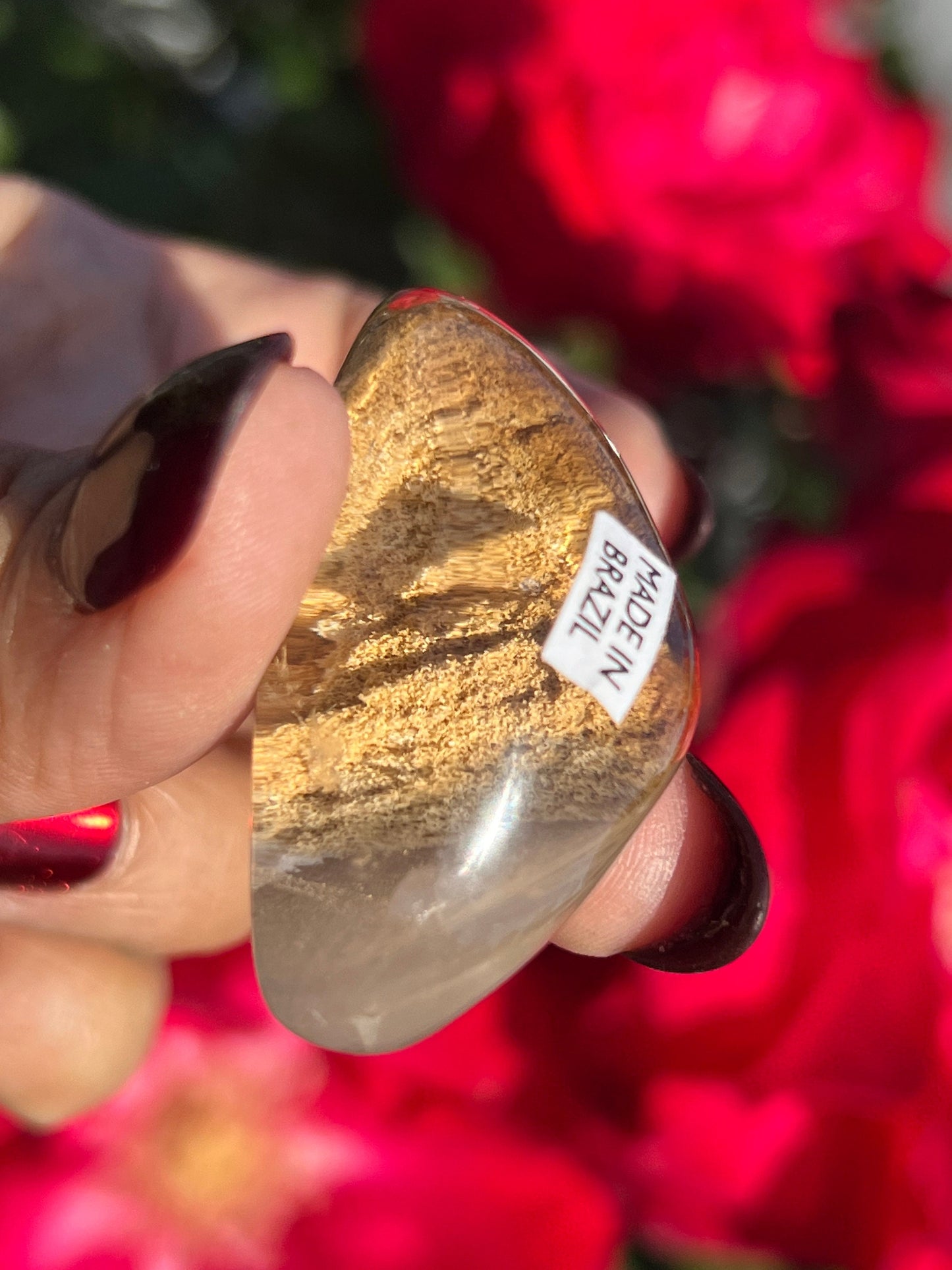 Lodolite Lens, Garden Quartz Garden Quartz Lens, Lodolite Quartz, Lodolite Garden Quartz, Scenic Quartz, Healing Crystals, Small