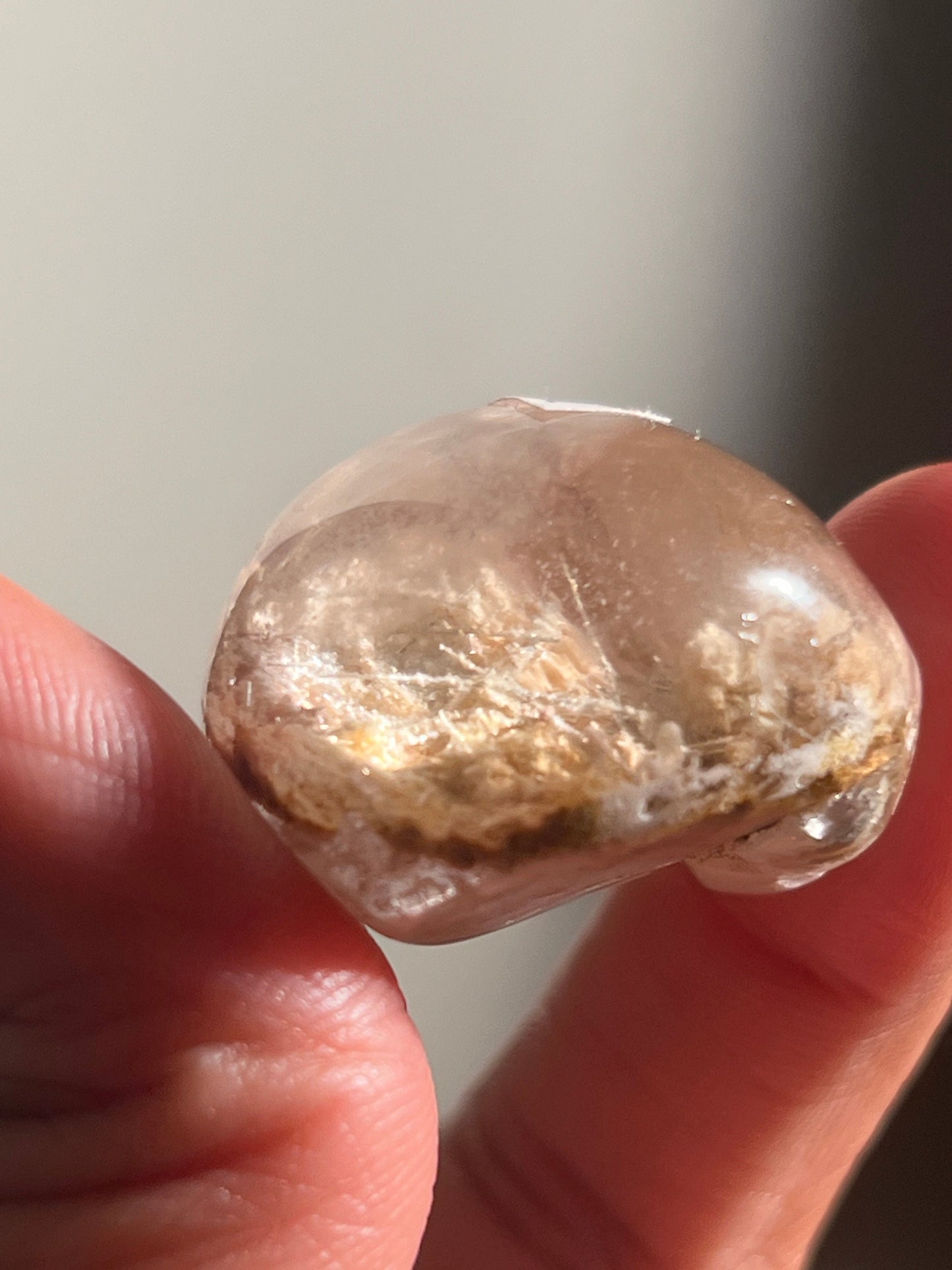 Mini Lodolite Lens, Garden Quartz Garden Quartz Lens, Lodolite Quartz, Lodolite Garden Quartz, Scenic Quartz, Crystals Gift, REGULAR GRADE