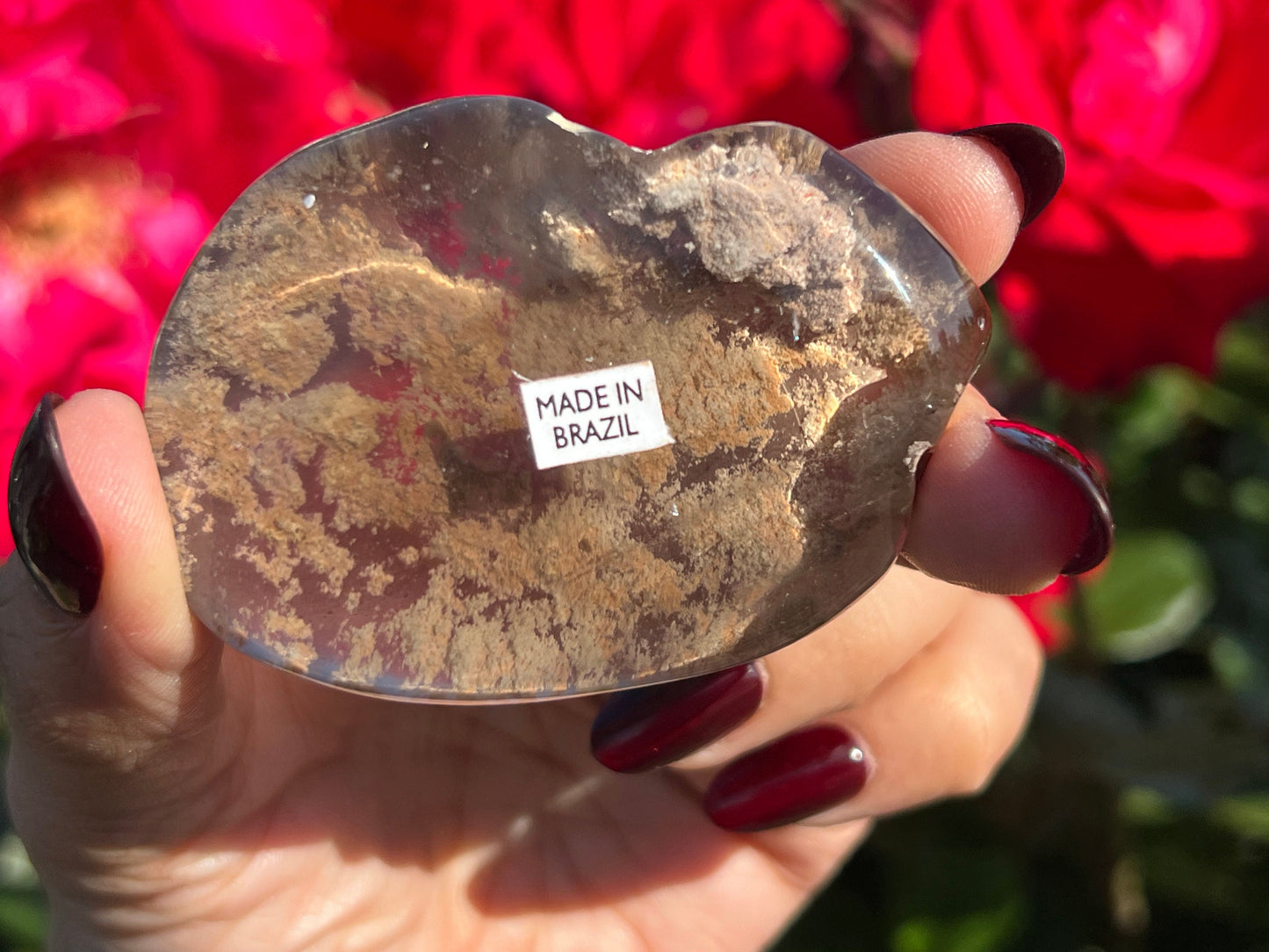 Lodolite Lens From Brazil, Garden Quartz, Lodolite Quartz, Scenic Quartz, Healing Crystals, Unique Crystals