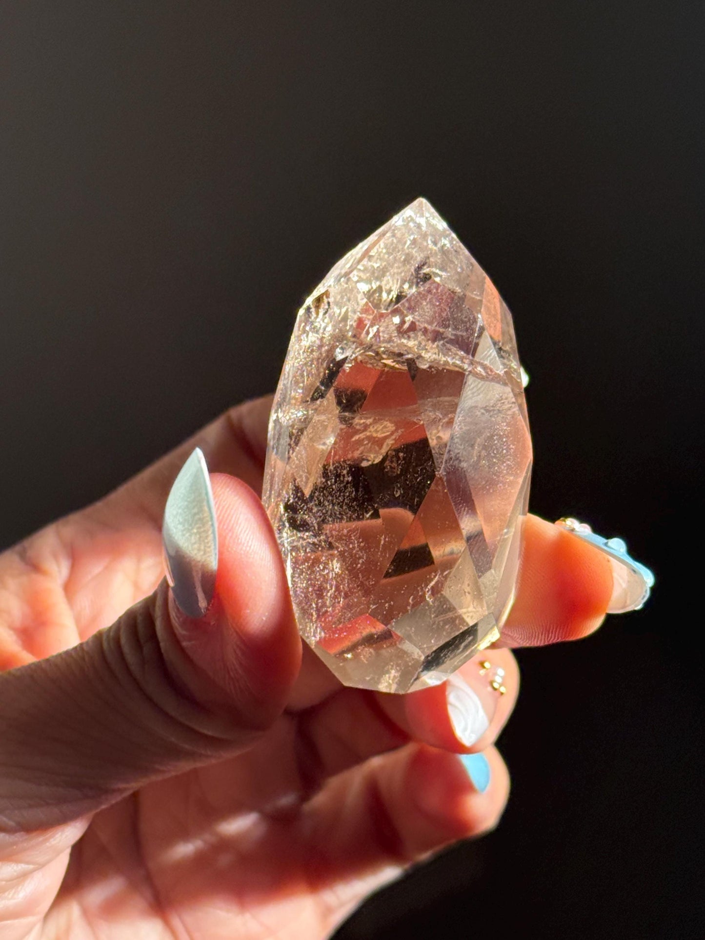 Faceted Smoky Quartz, Smoky Quartz Filled With Rainbows, Faceted Crystal Quartz, Smoky Quartz, Crystal Gifts, Rainbow Quartz, Small