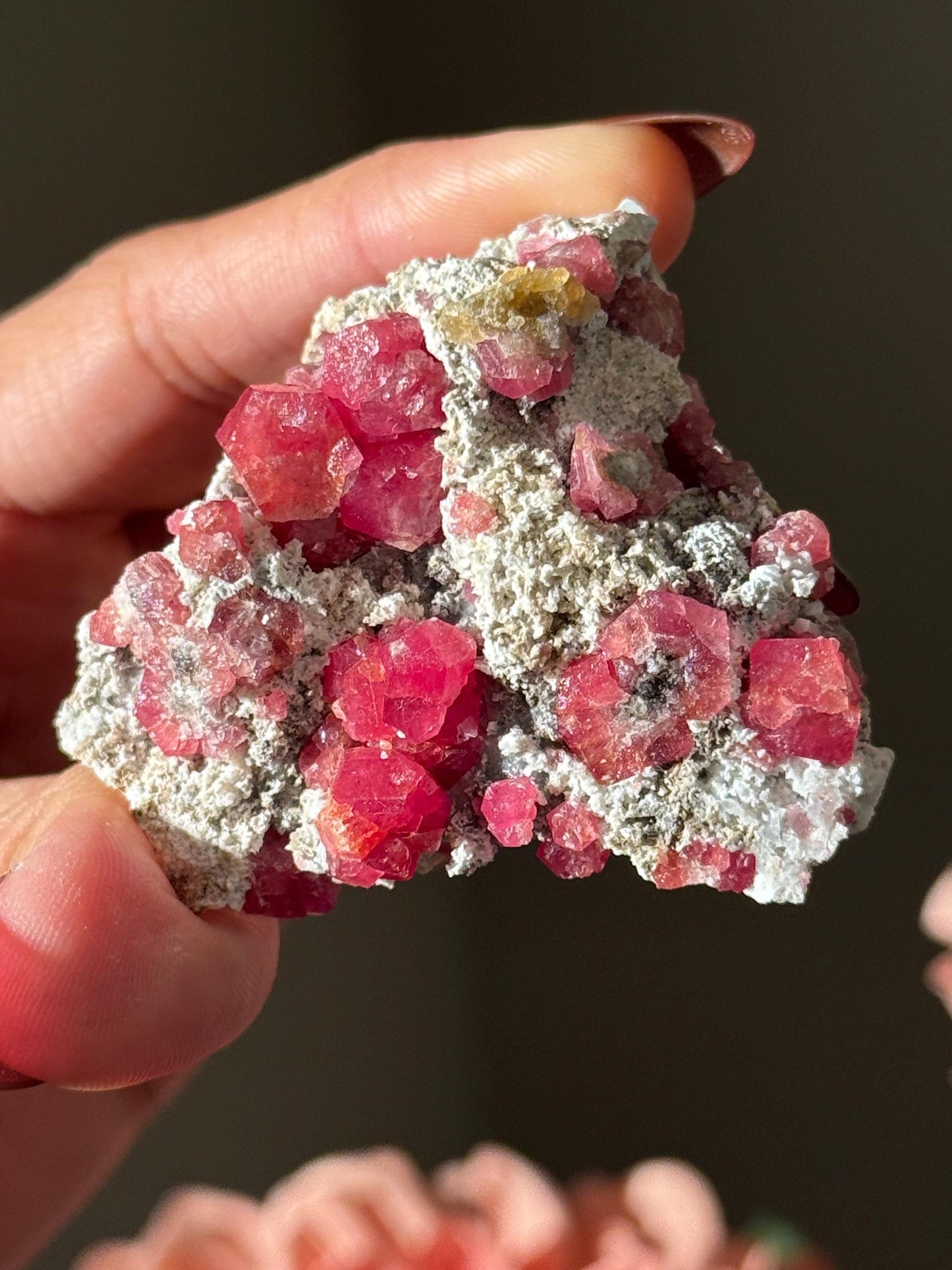 Raspberry Garnet, Grossular Garnet, Raspberry Garnet from Coahuila, Mexico, Raw Mineral Specimen, Garnet, Garnet Raw Stone, Crystal Gifts