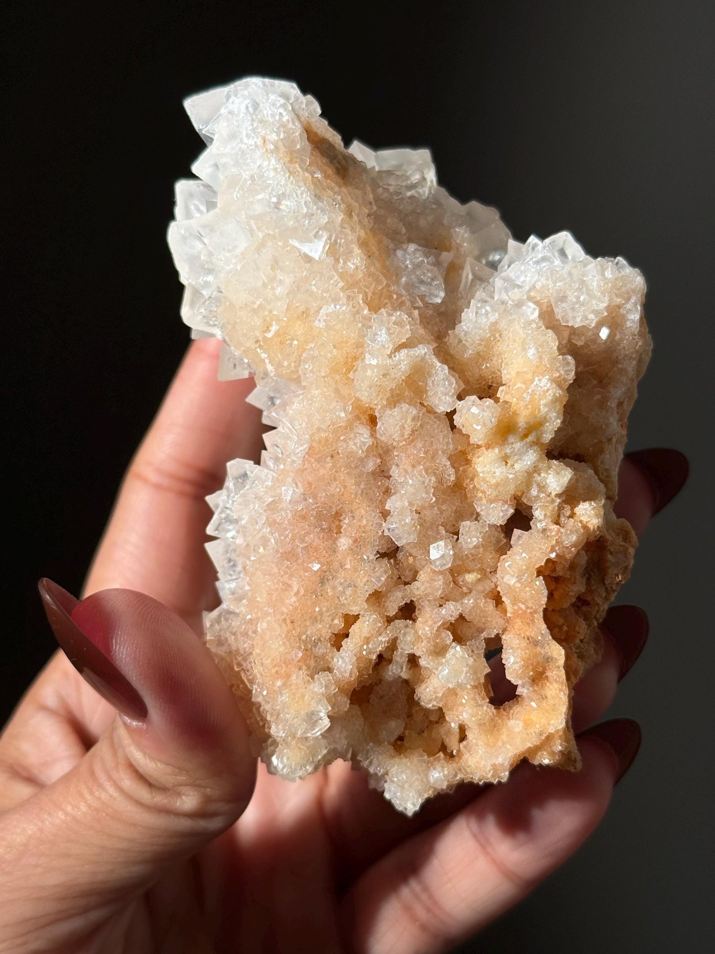Cubic Calcite Specimen, Calcite From India, Raw Calcite, UV reactive Calcite from India, Fluorescent Mineral Specimen, Tucson Gem show Find