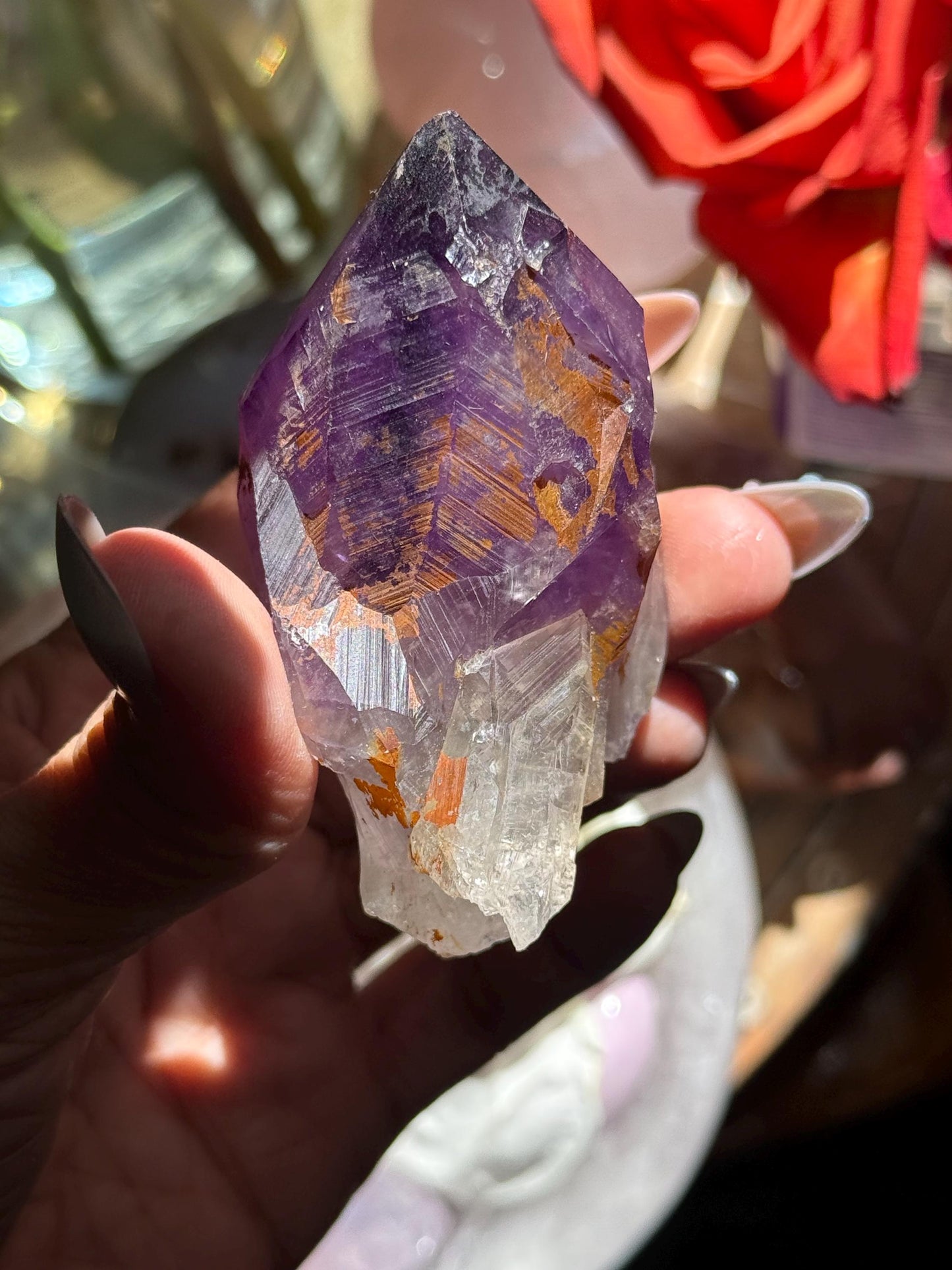 Congo Amethyst Tooth, Raw Congo Amethyst , Amethyst, Congo Amethyst Root, Amethyst Root, Amethyst, Aged Amythst, SMALL