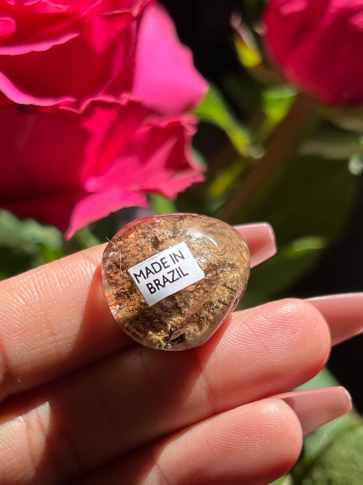 Mini Lodolite Lens, Garden Quartz Garden Quartz Lens, Lodolite Quartz, Lodolite Garden Quartz, Scenic Quartz, Healing Crystals, Small