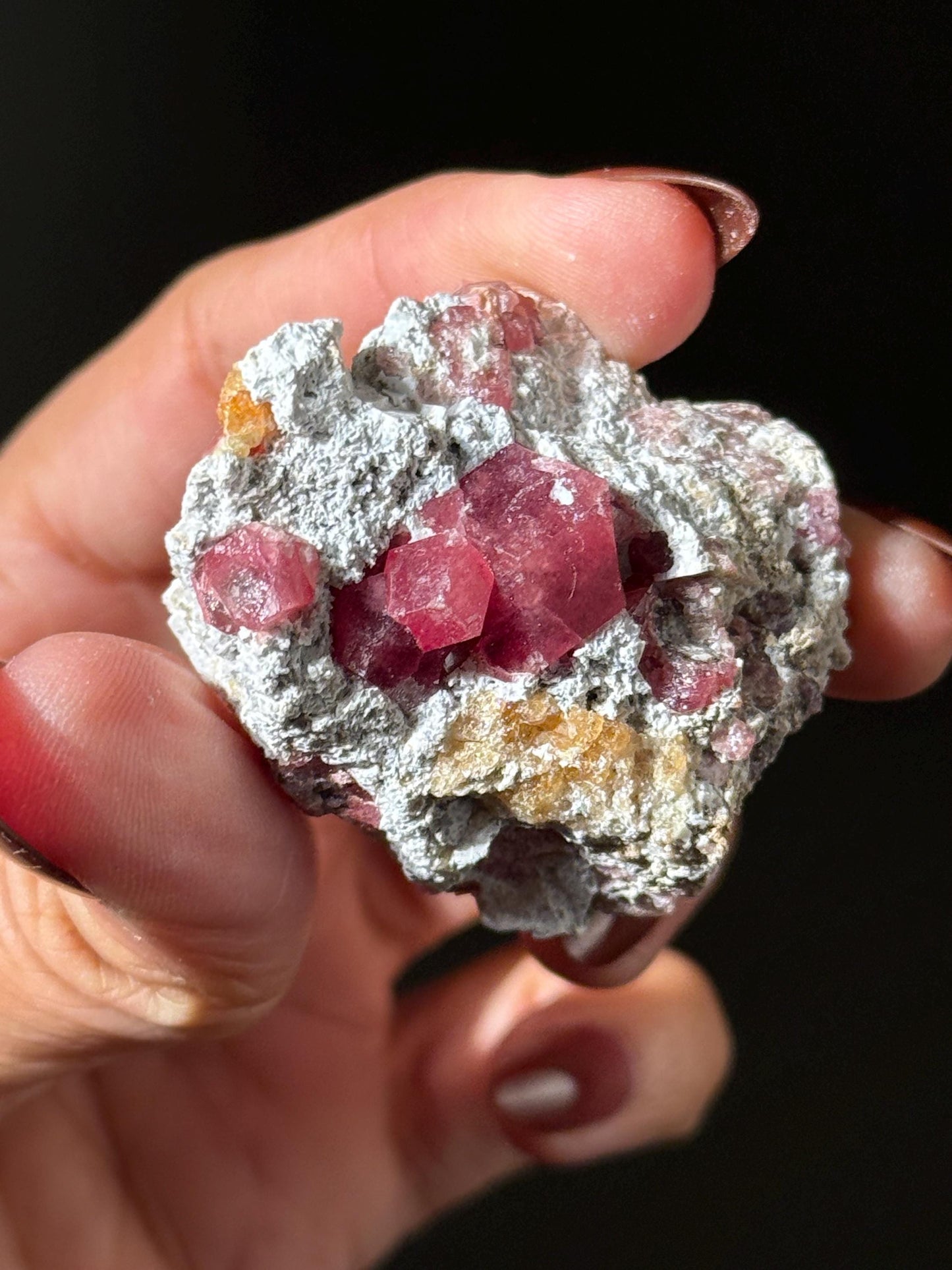 Raspberry Garnet, Grossular Garnet, Raspberry Garnet from Coahuila, Mexico, Raw Mineral Specimen, Garnet, Garnet Raw Stone, Crystal Gifts