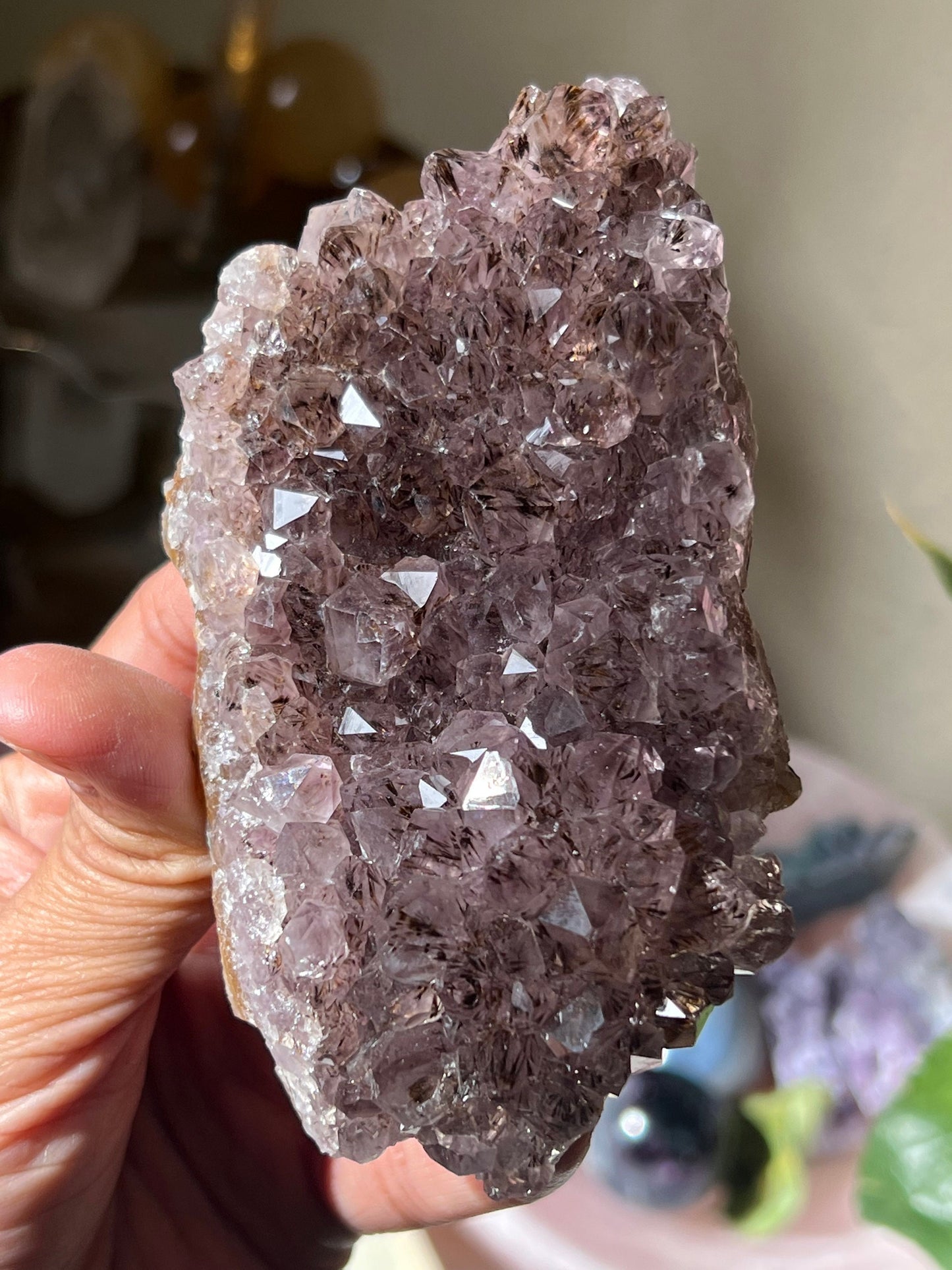 Raw Amethyst with Geothite Inclusions, Amethyst, Goethite, Super Seven Amethyst, Raw Crystal Clusters, Fossils, Crystal Gifts, 368 Grams
