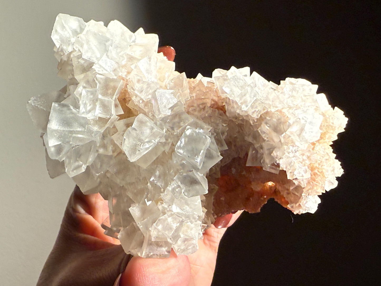 Cubic Calcite Specimen, Calcite From India, Raw Calcite, UV reactive Calcite from India, Fluorescent Mineral Specimen, Tucson Gem show Find