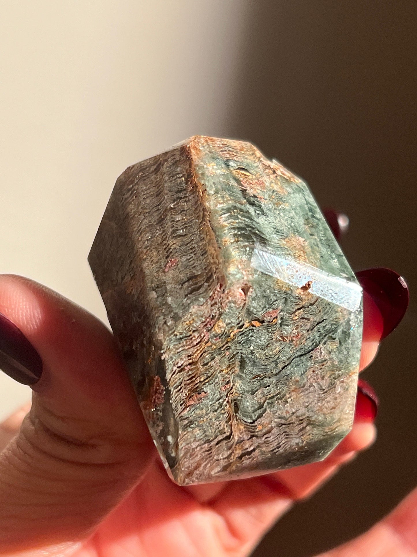 Garden Quartz free form, Garden Quartz, Lodolite, Scenic Quartz, Crystals, Healing Crystals,