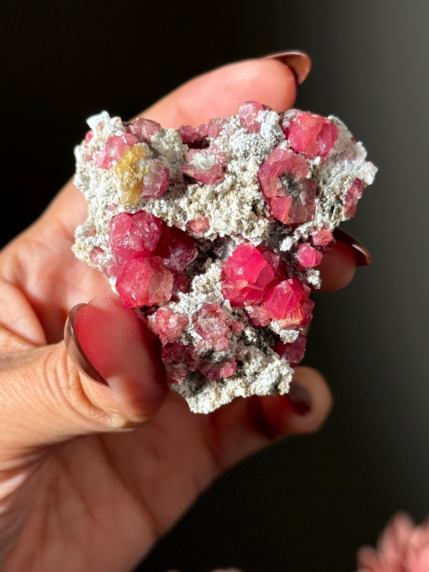 Raspberry Garnet, Grossular Garnet, Raspberry Garnet from Coahuila, Mexico, Raw Mineral Specimen, Garnet, Garnet Raw Stone, Crystal Gifts