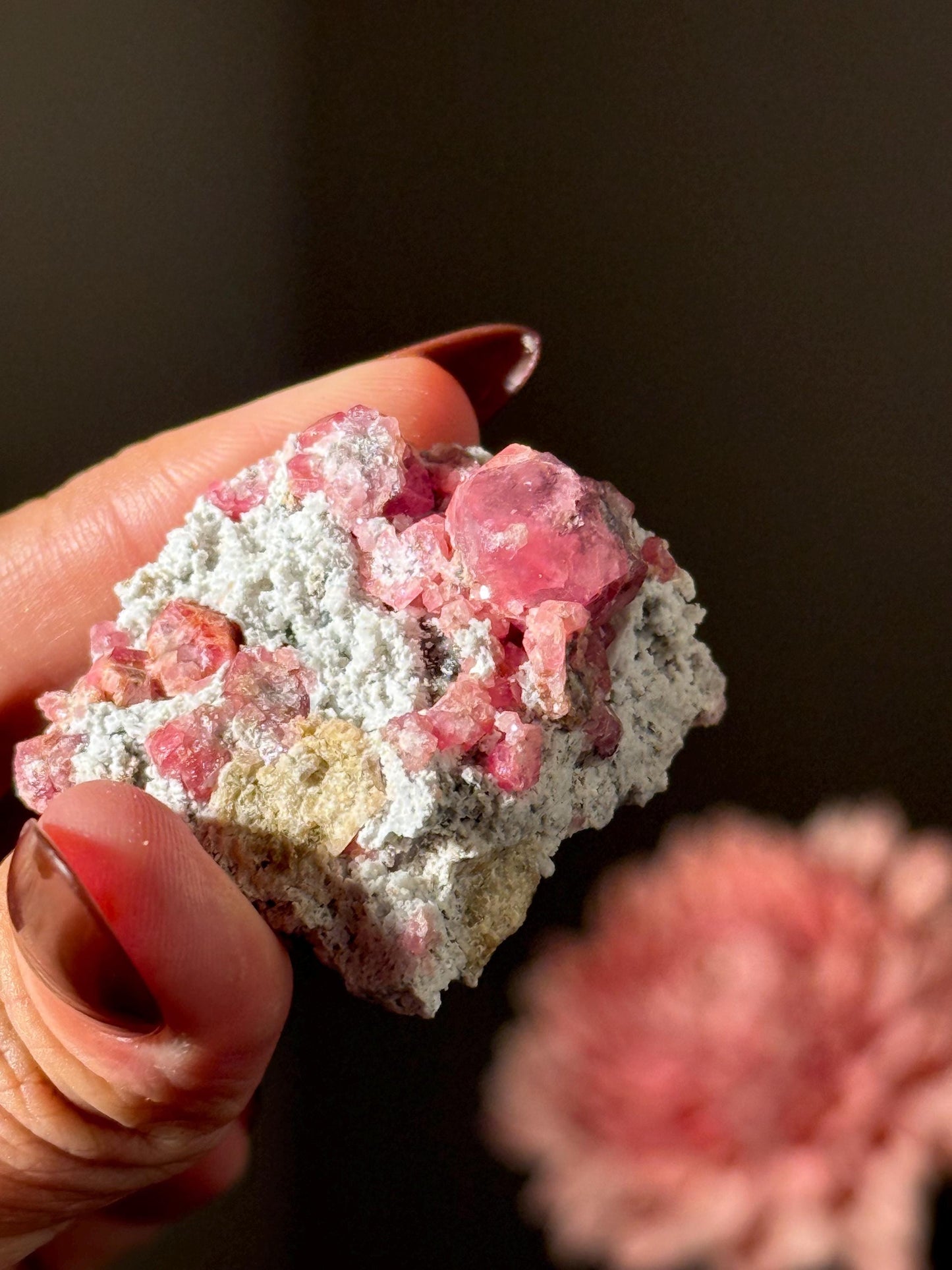 Raspberry Garnet, Grossular Garnet, Raspberry Garnet from Coahuila, Mexico, Raw Mineral Specimen, Garnet, Garnet Raw Stone, Crystal Gifts